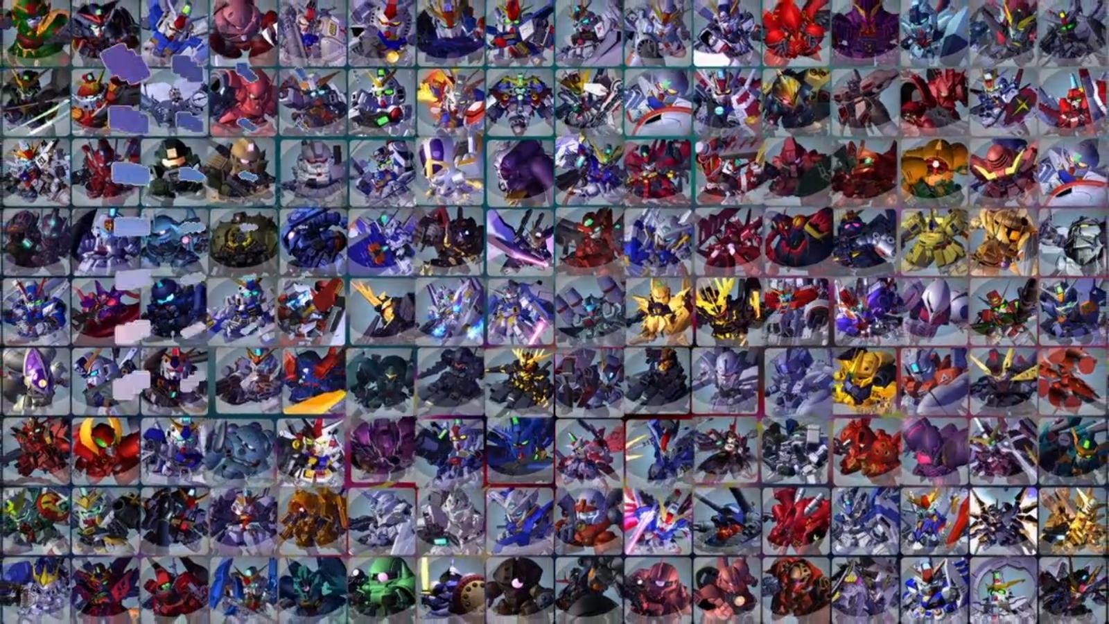 SD Gundam G Generation Over World 3rd TVCM Kits Collection