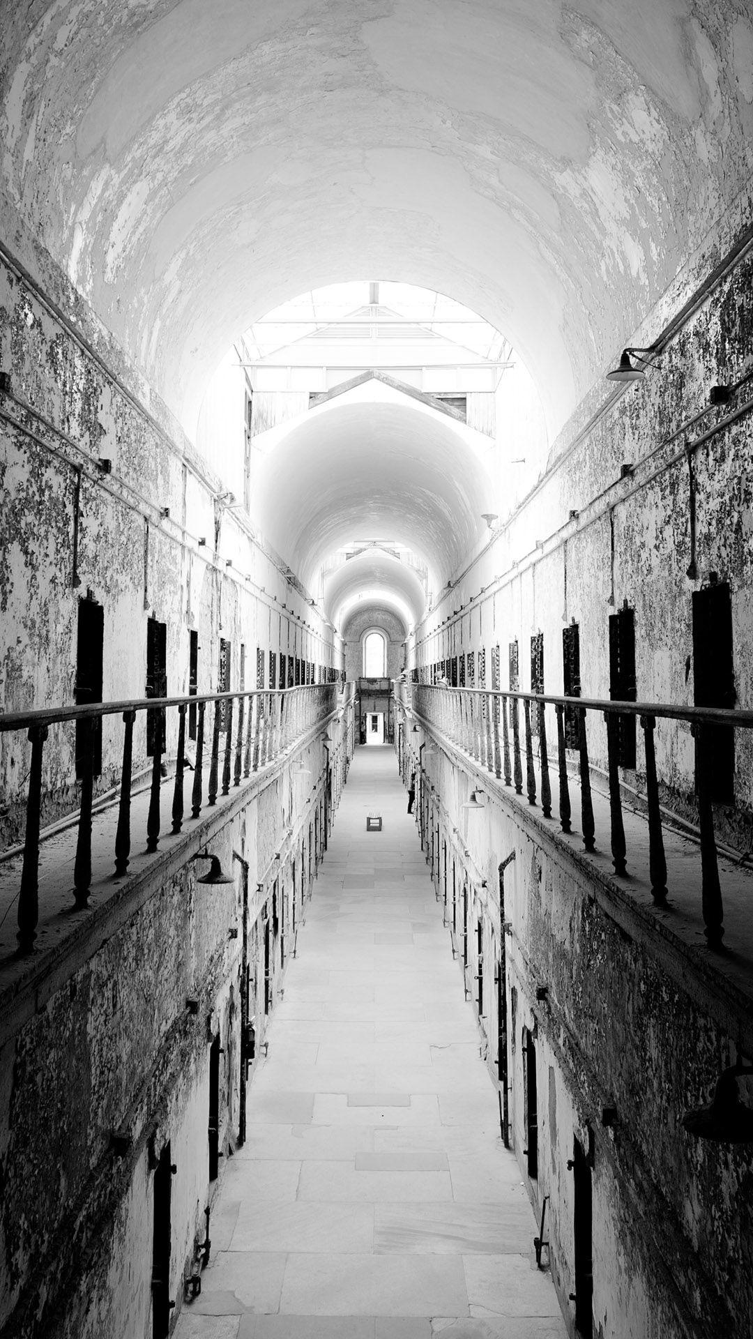 Old Prison Interior Android Wallpaper free download