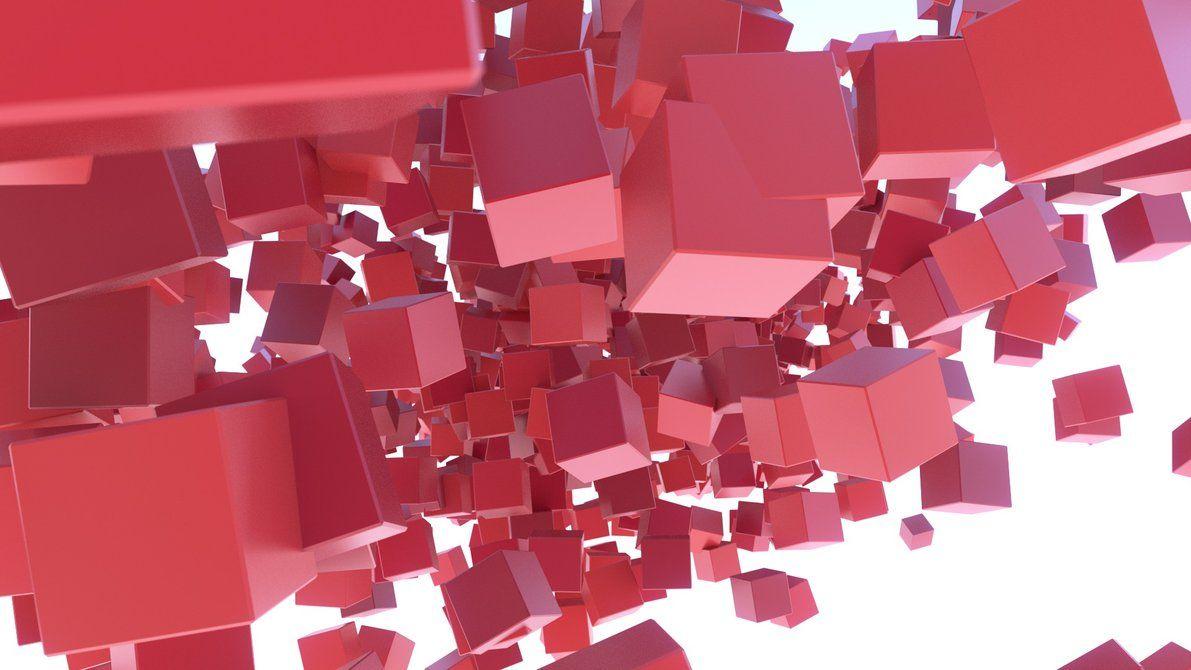 Red Cubes Wallpaper