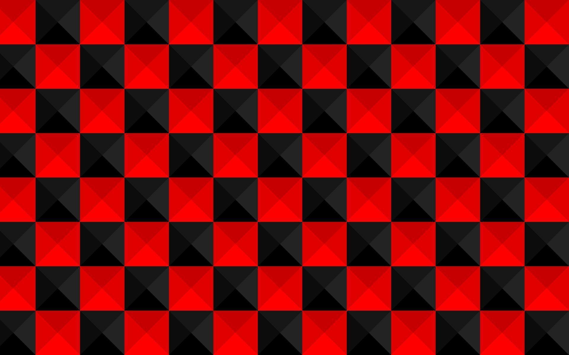 HD Red and black cubes Wallpaper