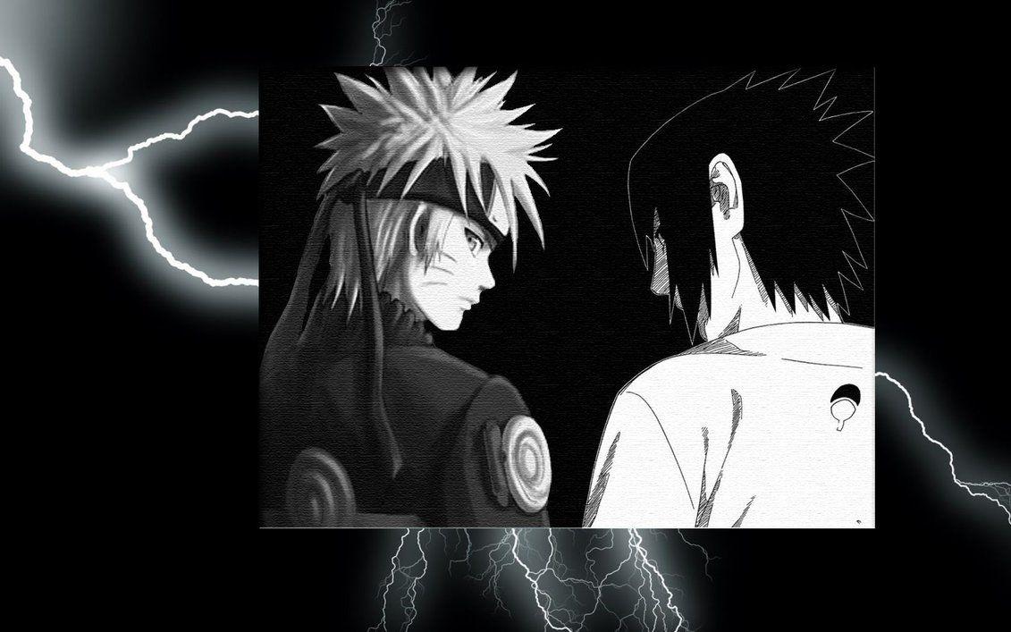 Dark Naruto and Dark Sasuke Wallpaper