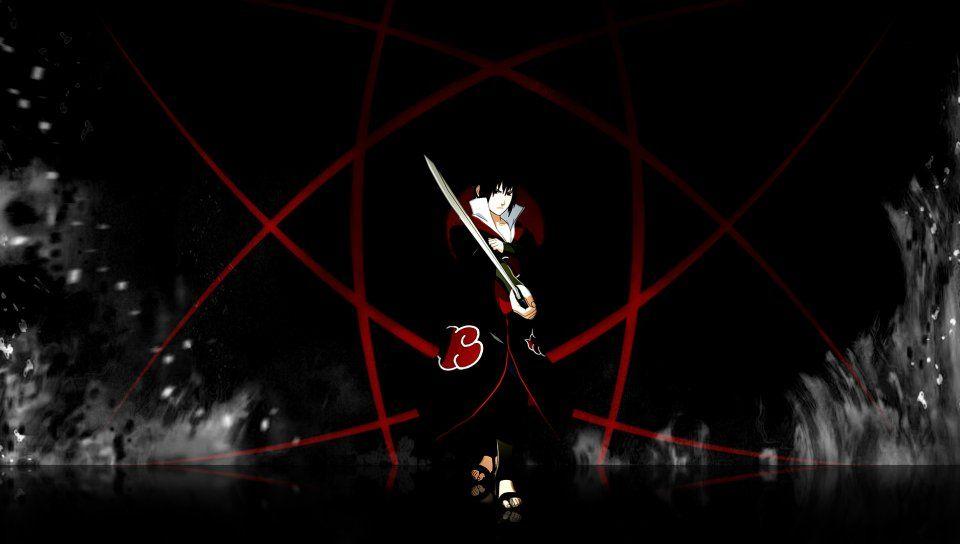 Desktop wallpaper naruto, dark, sasuke uchiha, HD image, picture