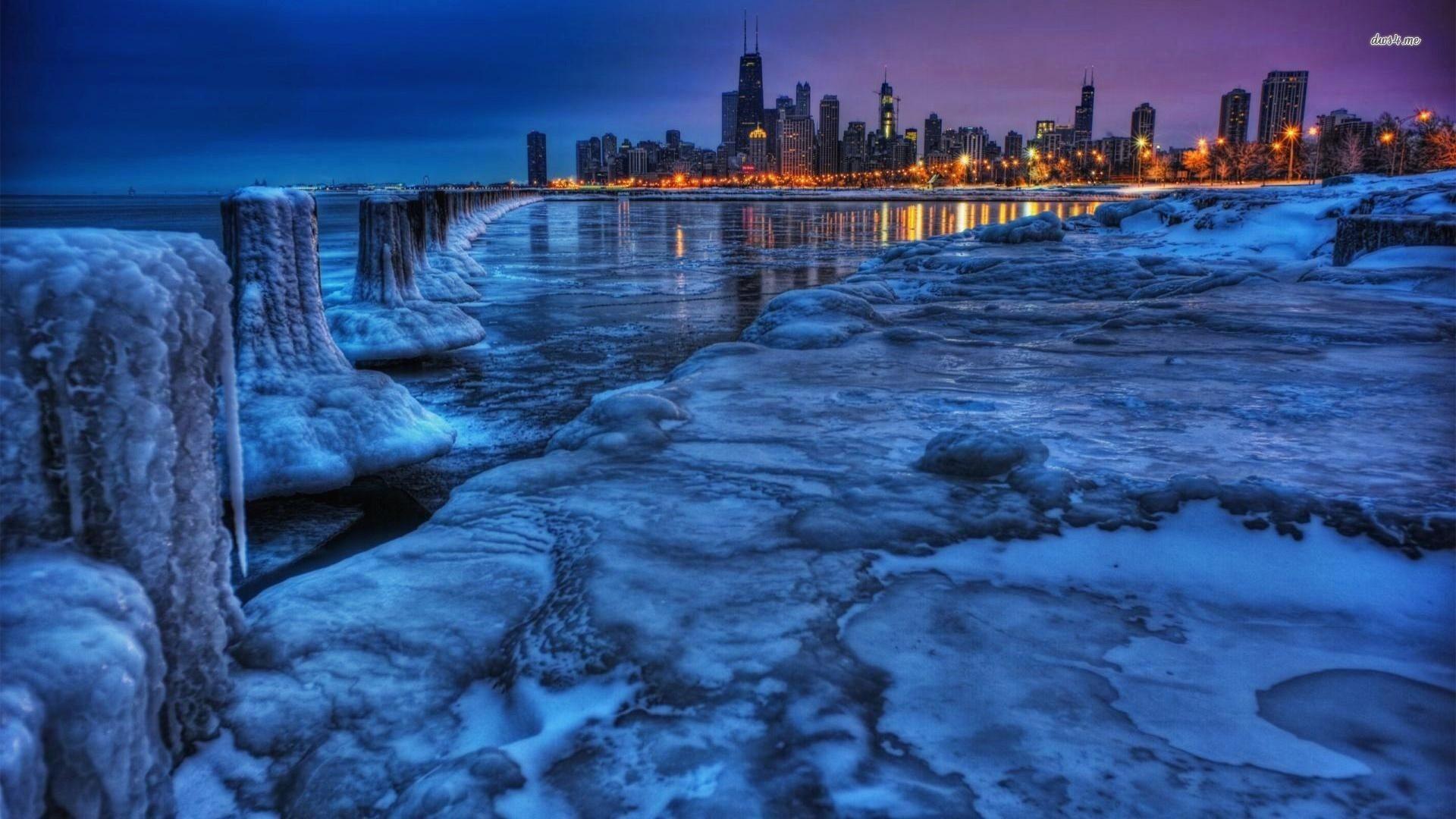 Wallpaper HD 1920×1080 Frozen Inspirational Chicago Skyline HD