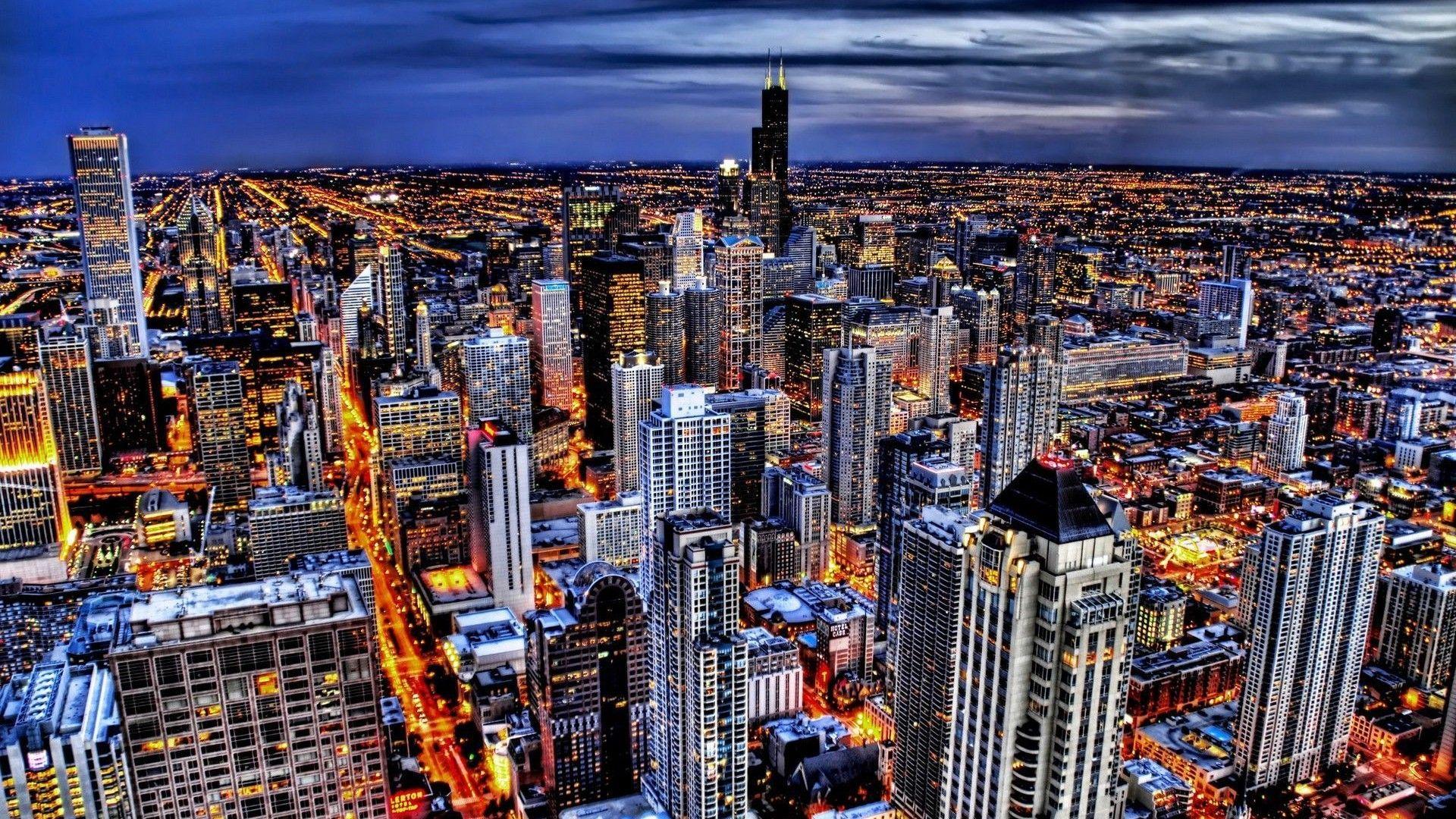 Chicago Skyline Wallpaper Wide #dRA
