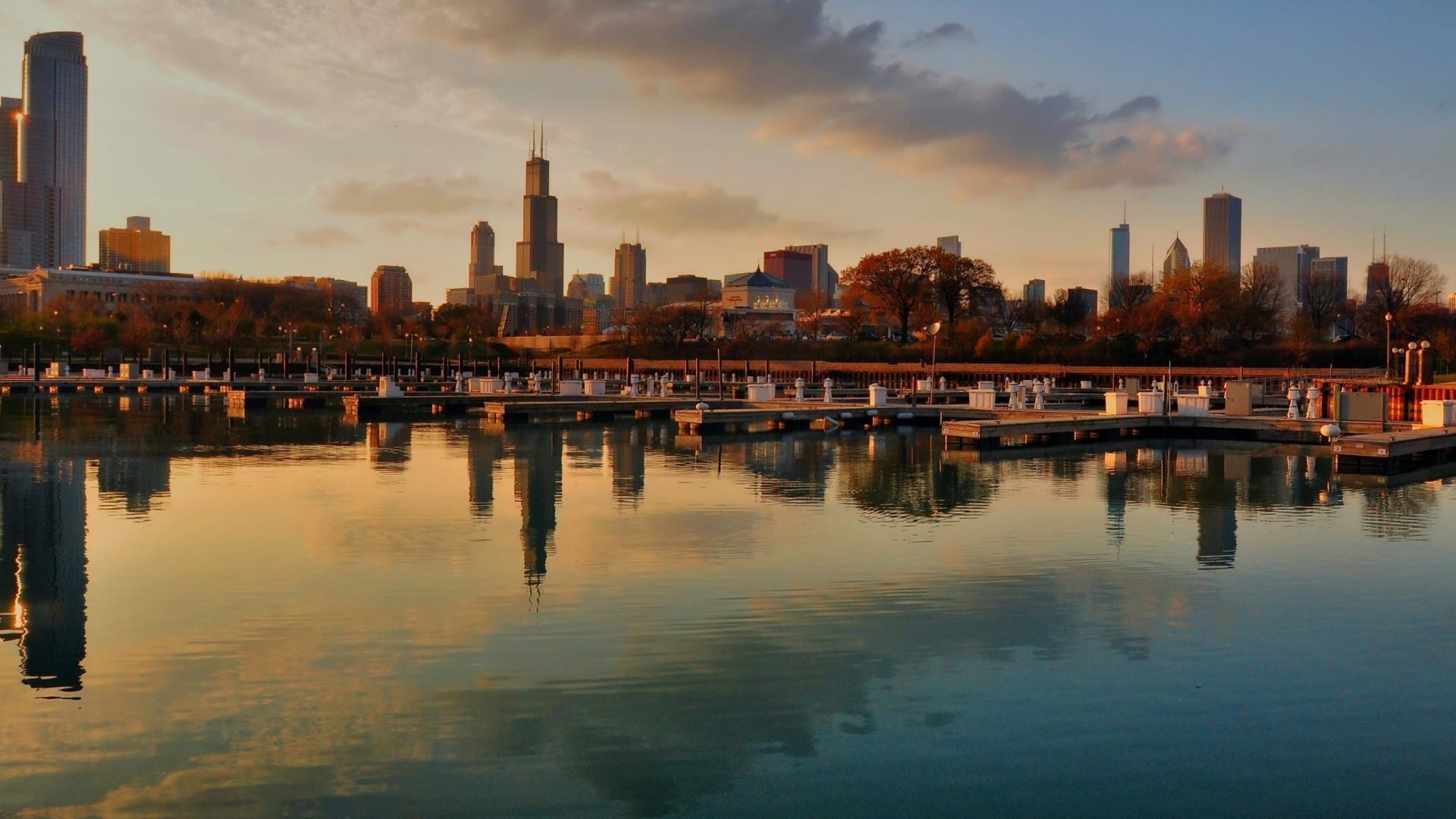 Chicago cityscapes skyline wallpaper