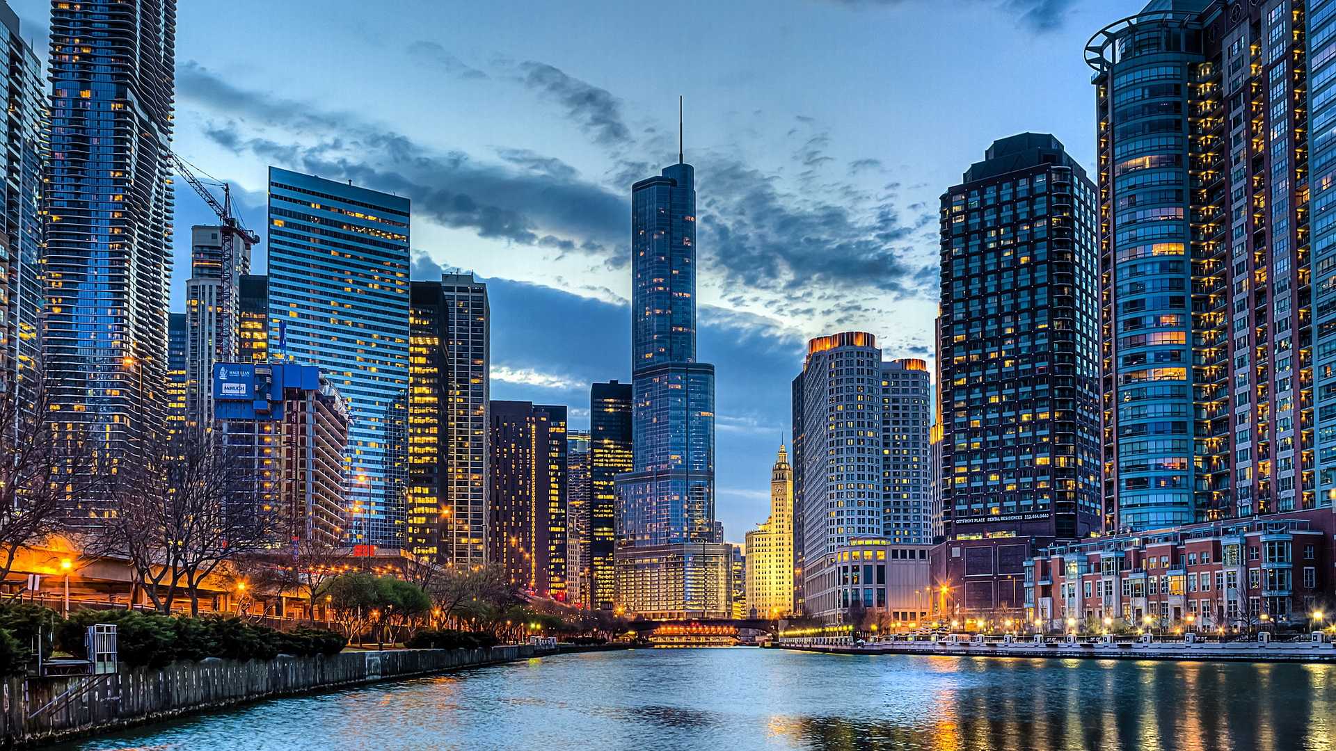Chicago Skyline Wallpaper Photo High Resolution For Mobile Phones
