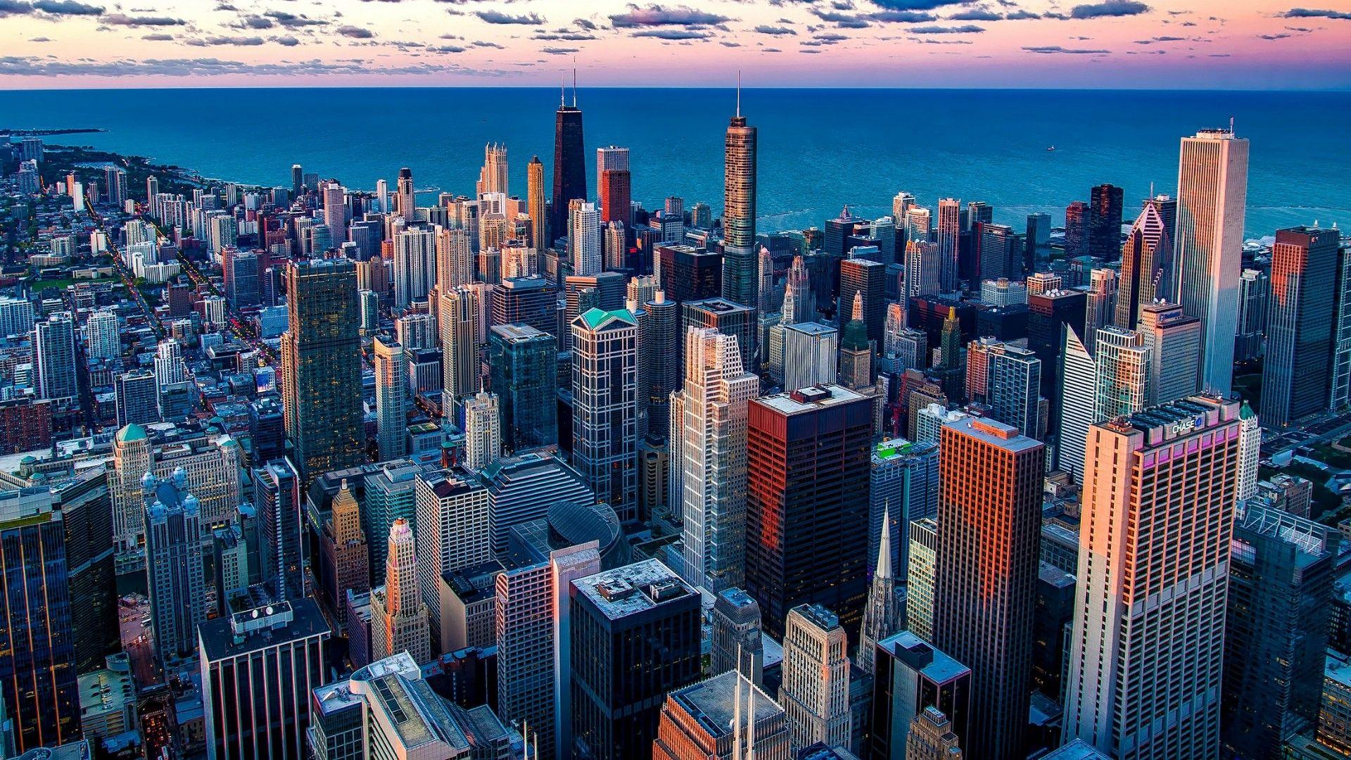 Chicago Skyscrapers Photography Wallpaper. Wallpaper
