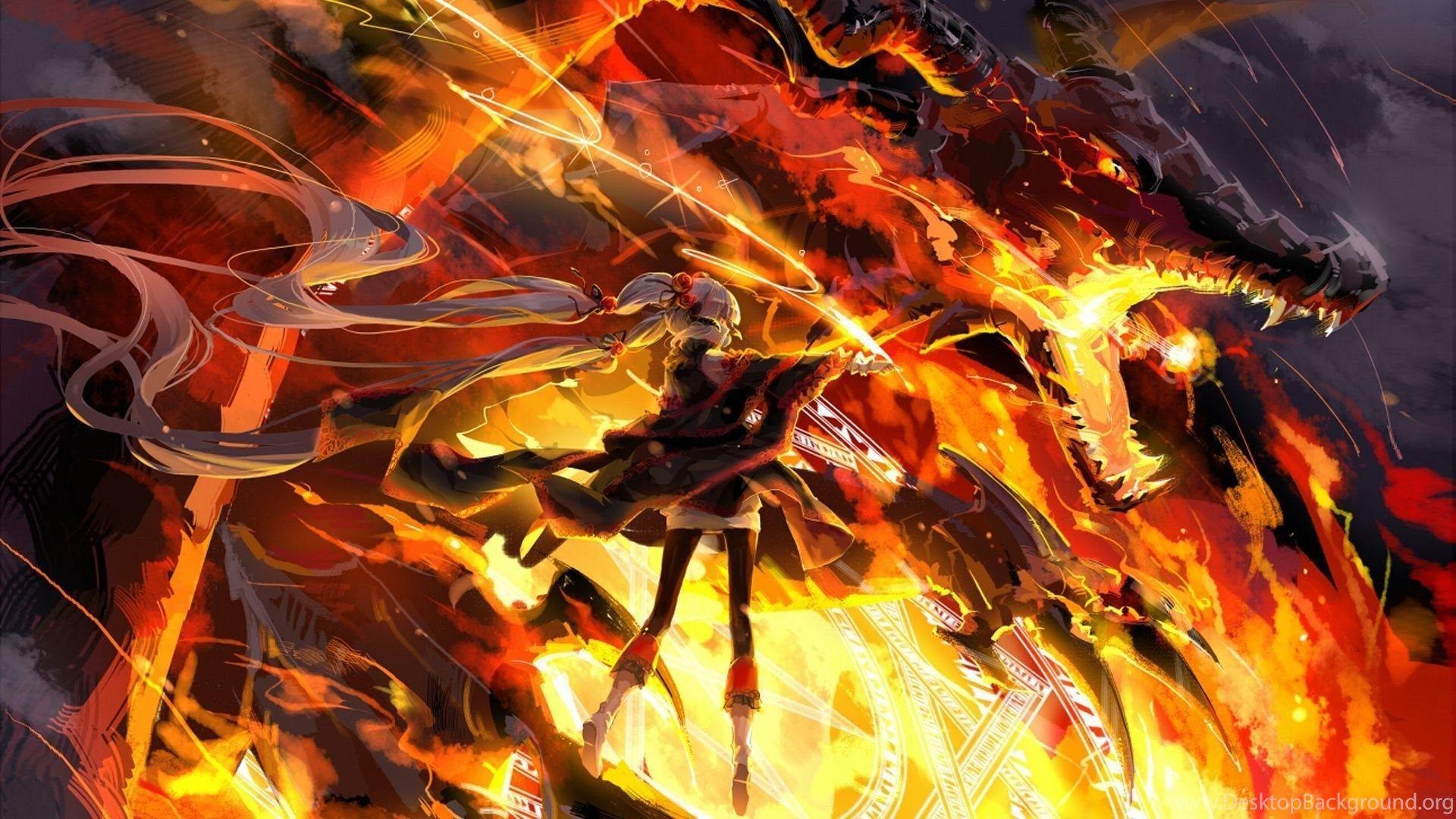 Fire Dragon HD Wallpaper Desktop Background