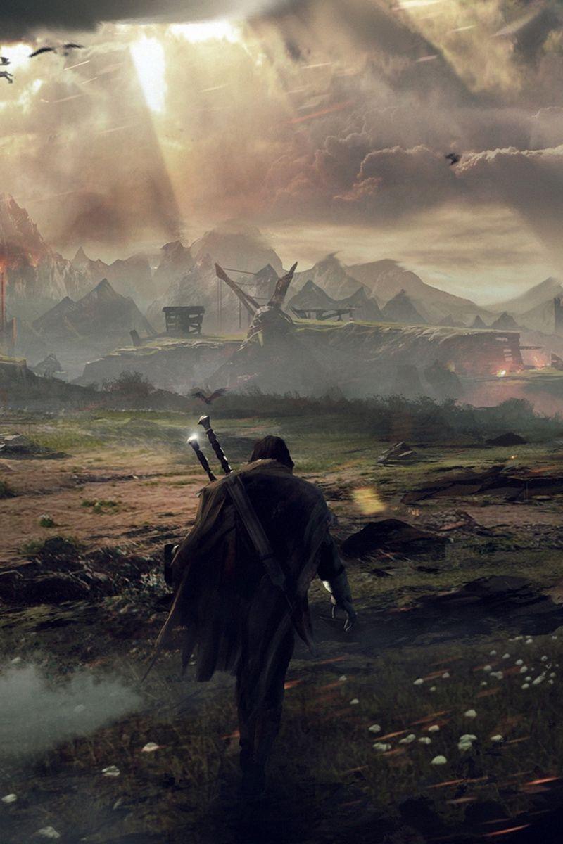 Download Wallpaper 800x1200 Middle Earth Shadow Of Mordor, The Lord