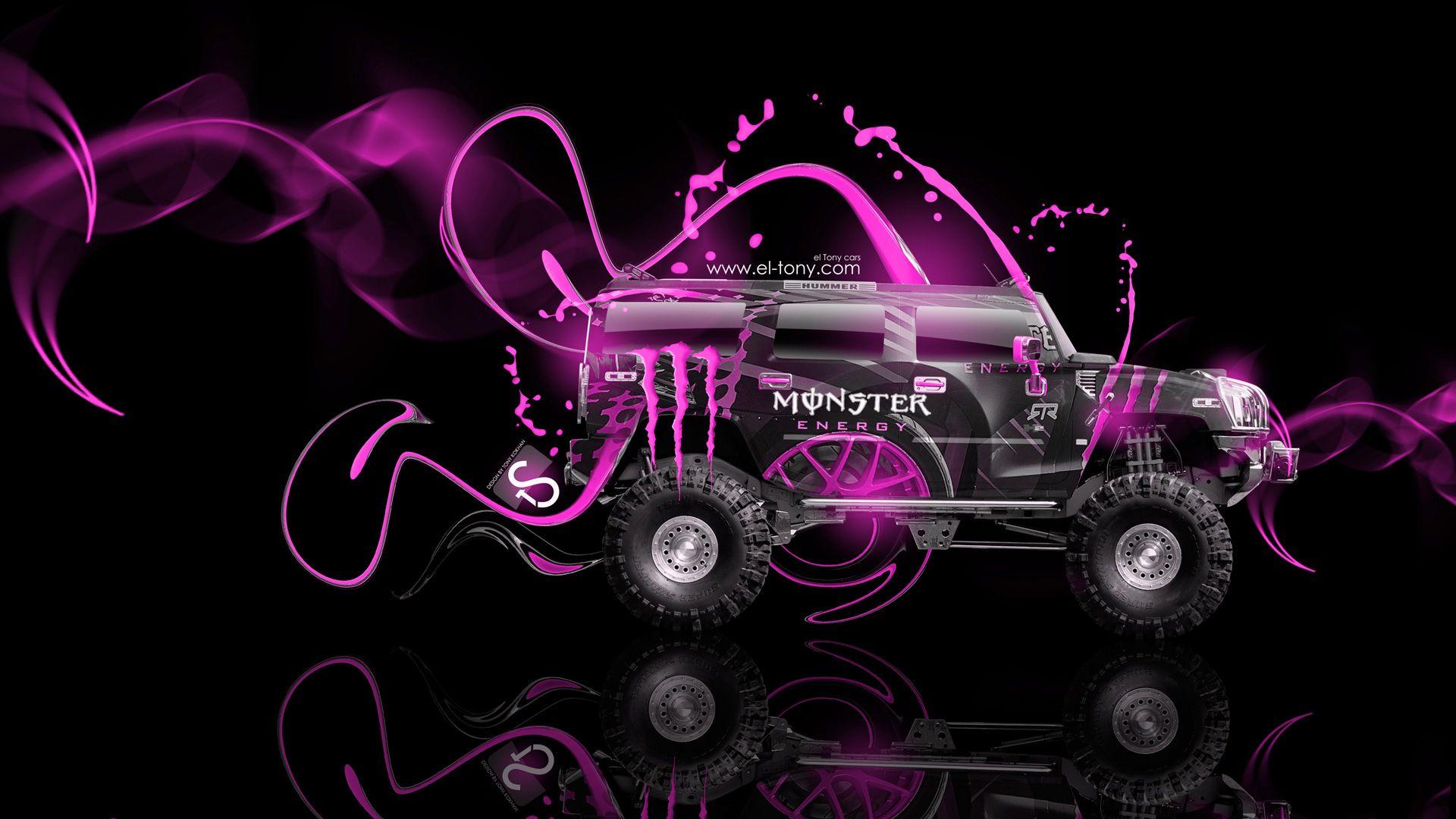 Monster Energy Hummer H2 Fantasy Plastic Car 2014