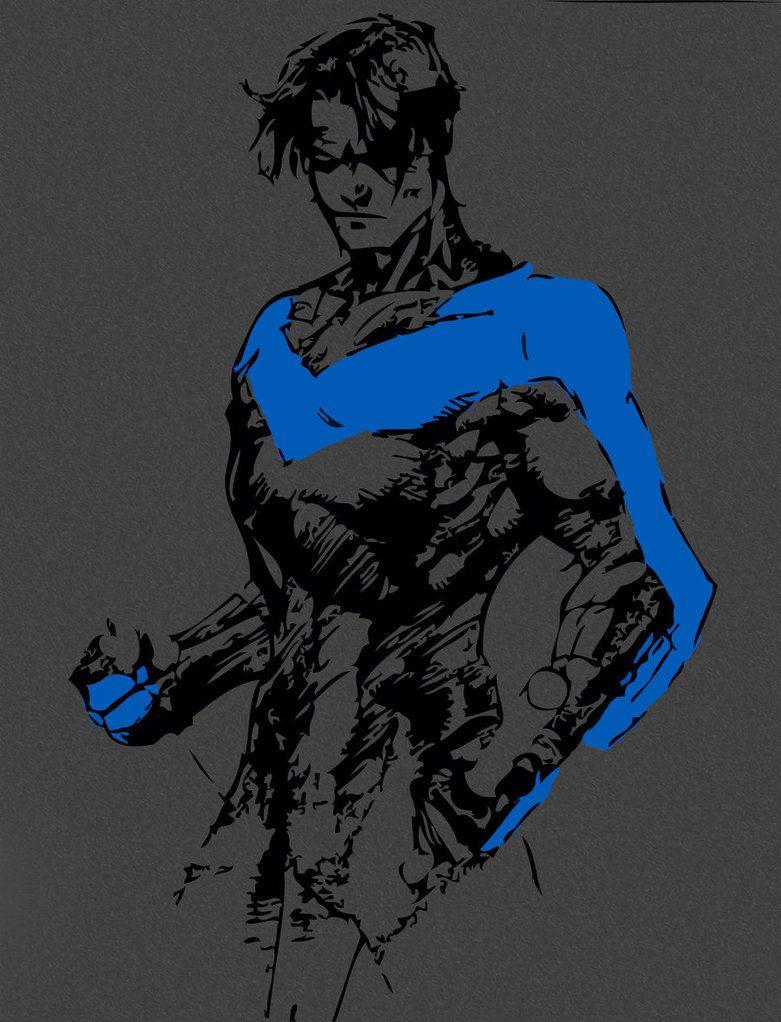 Downloadable Phone Wallpapers IPhone Tablet HD Nightwing Logo  Nightwing  wallpaper Nightwing Batman arkham knight