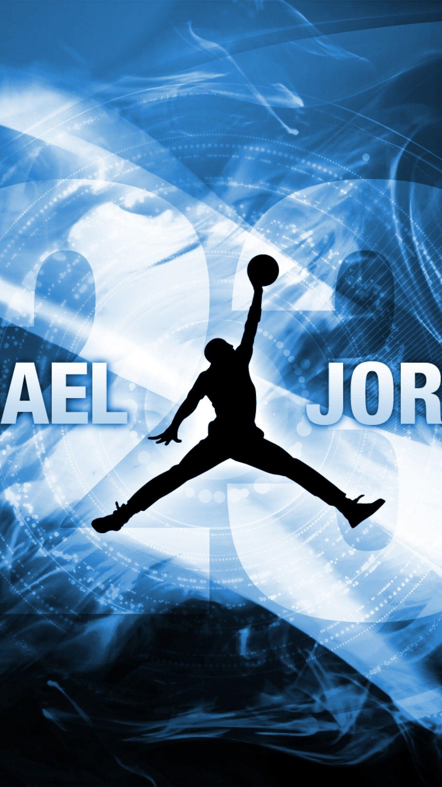 blue jordan logo