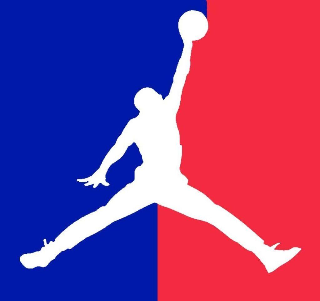 blue jordan logo