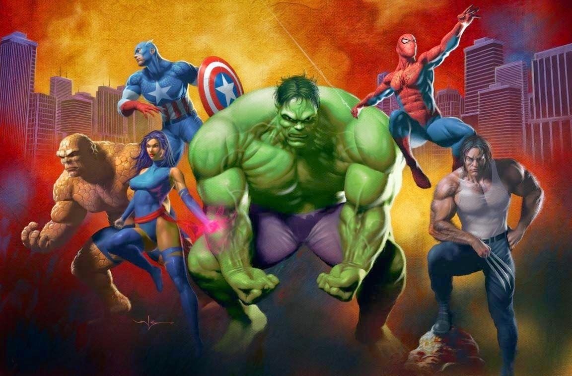 Marvel Heroes and Avengers HD Wallpaper