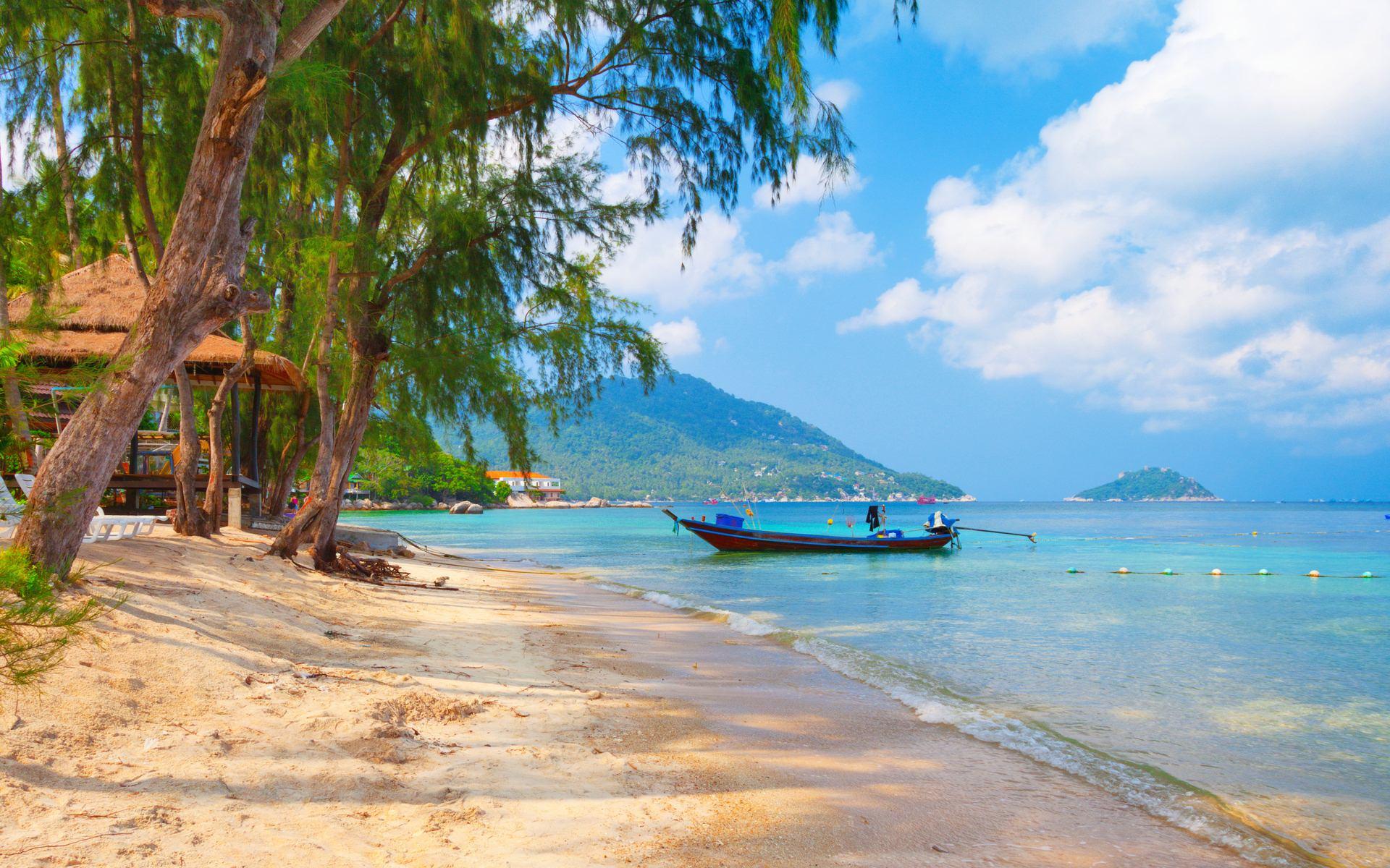 Thailand, Beach, Koh, Tao, Beach, Widescreen, High, Definition