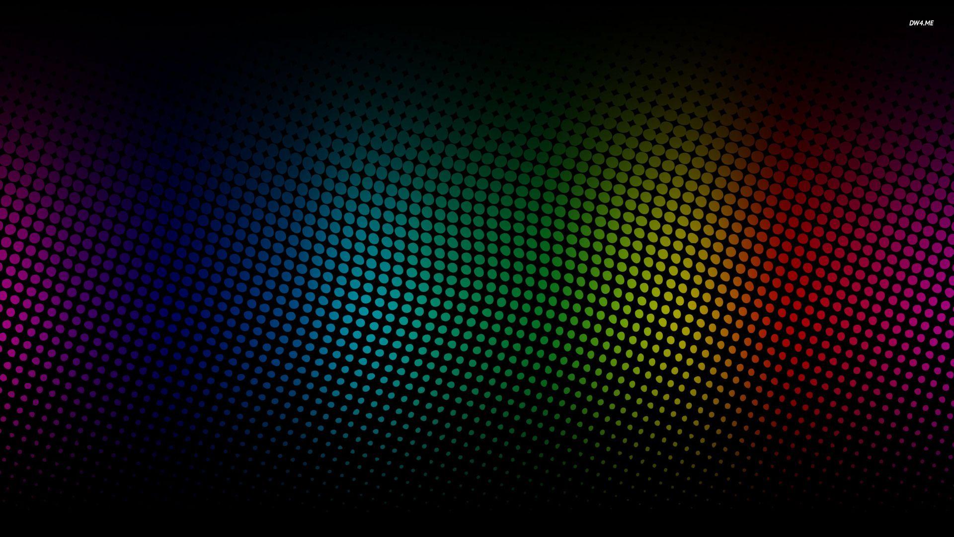 Rainbow dotted pattern wallpaper wallpaper