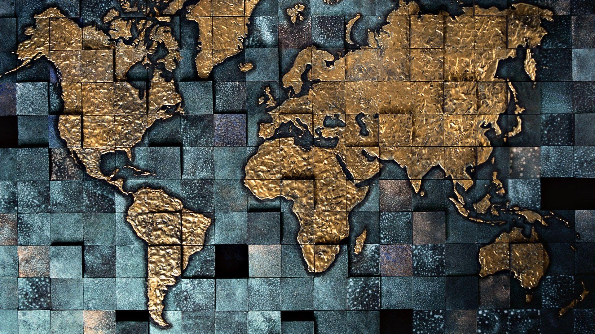 3D World Map HD Wallpaper Best Of World Map Desktop Background Group