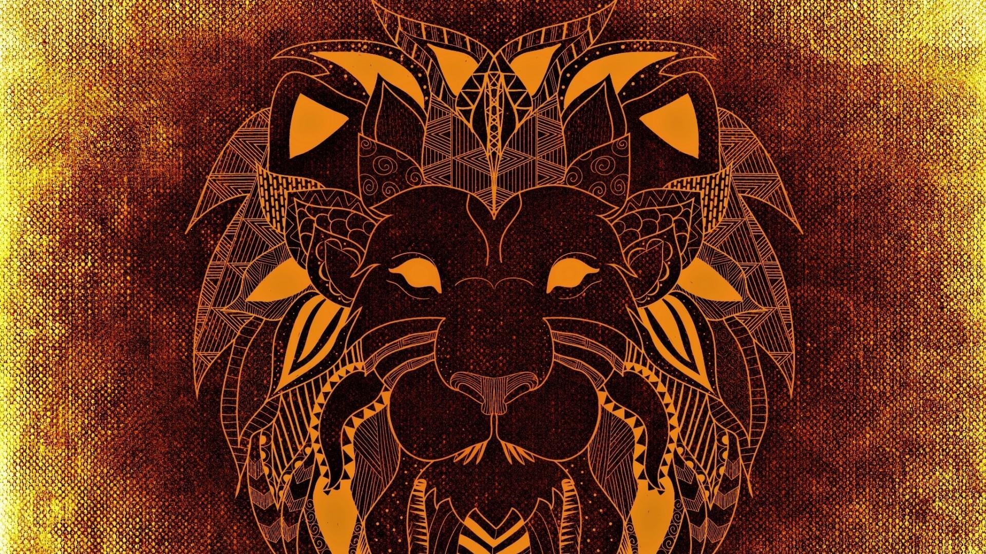 Lion Abstract Art Wallpaper. Wallpaper Studio 10