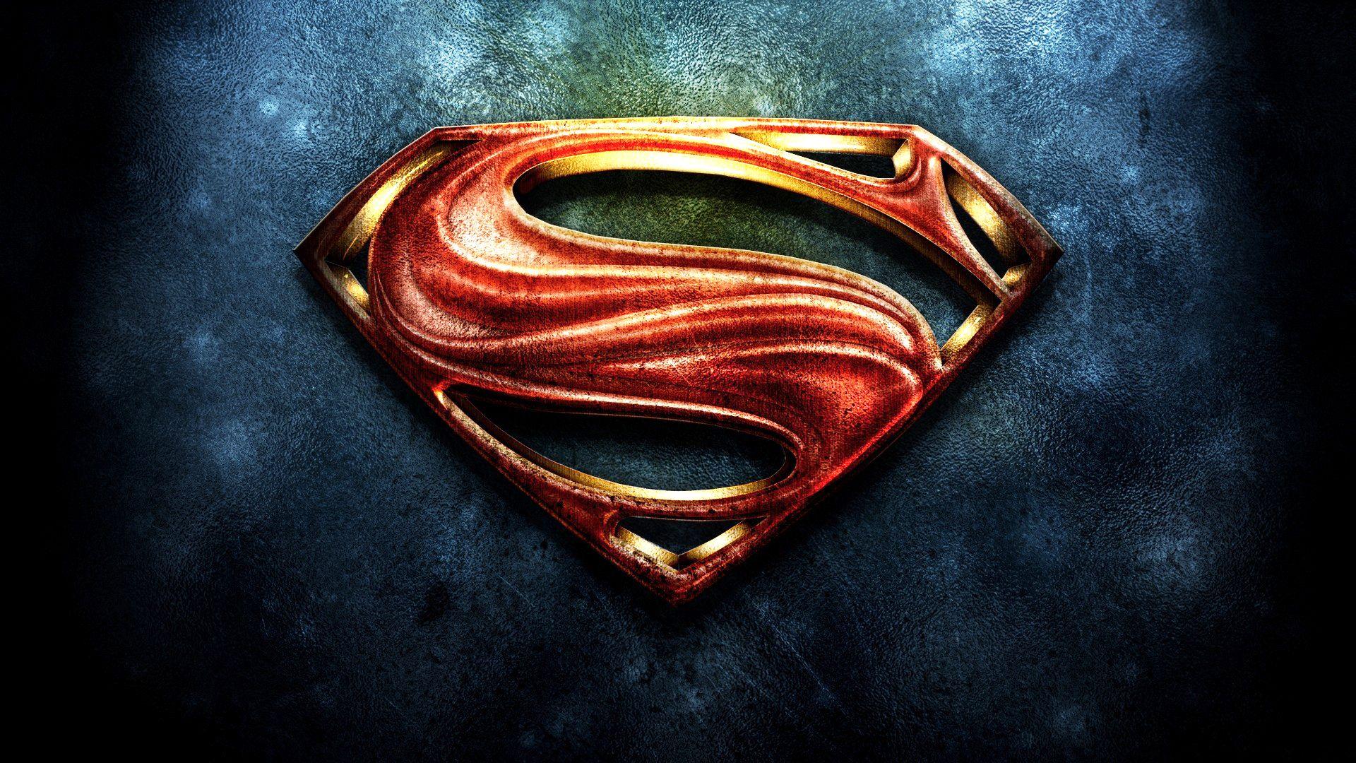 Superman Man Of Steel Logo HD Wallpaper, Backgrounds Image