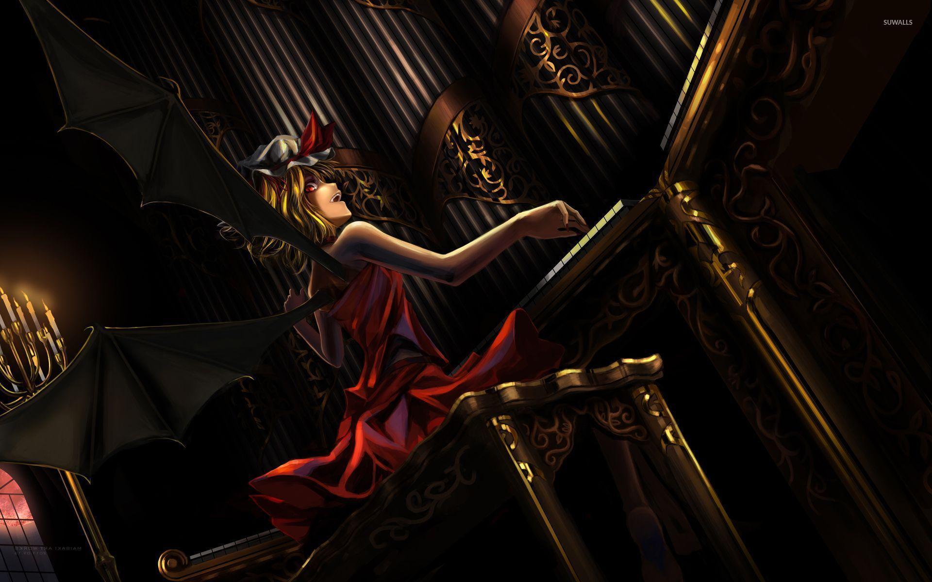 Flandre Scarlet at the piano Project wallpaper