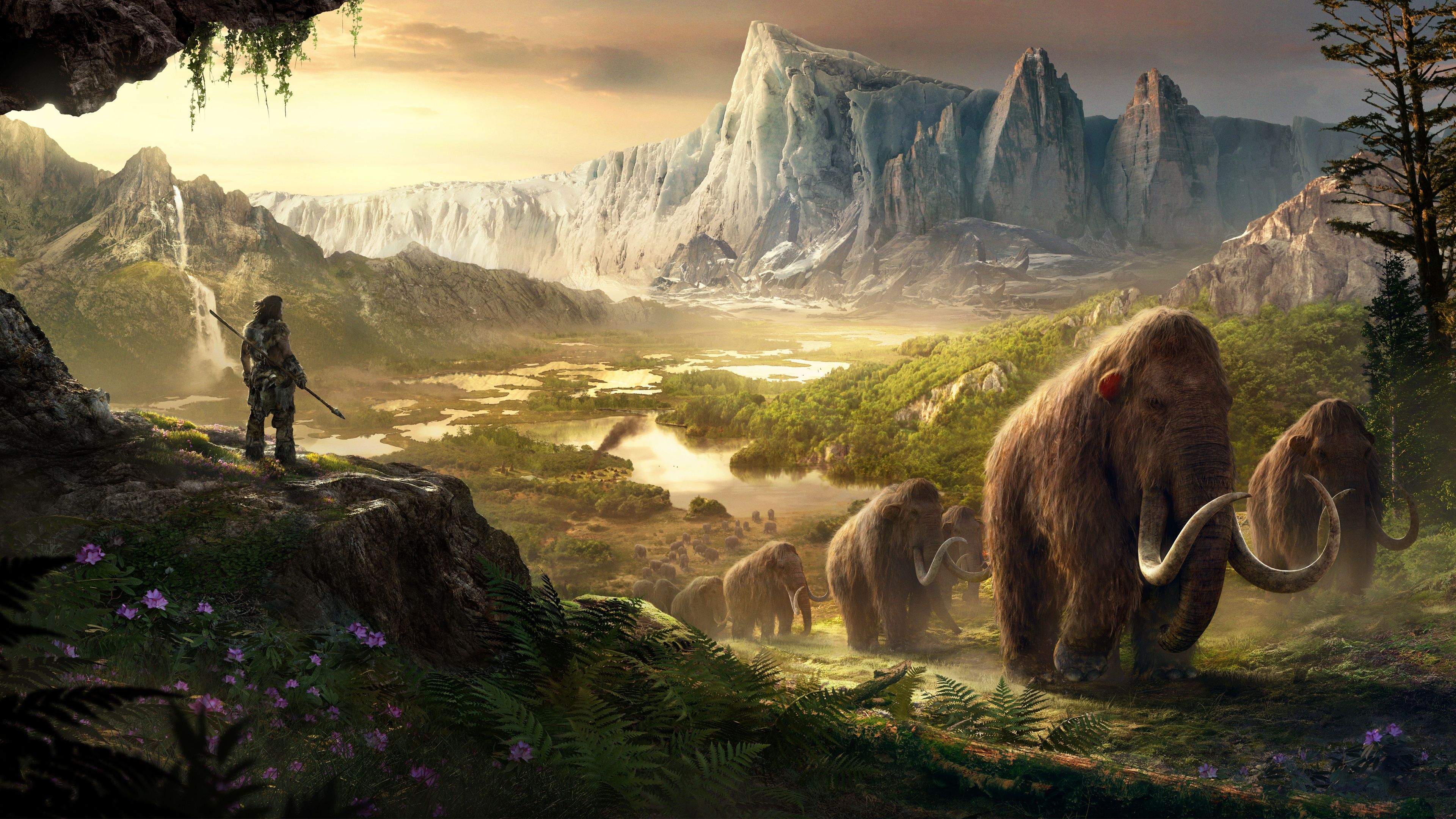 Prehistoric Stone age wallpaper inspired by far cry primal4K
