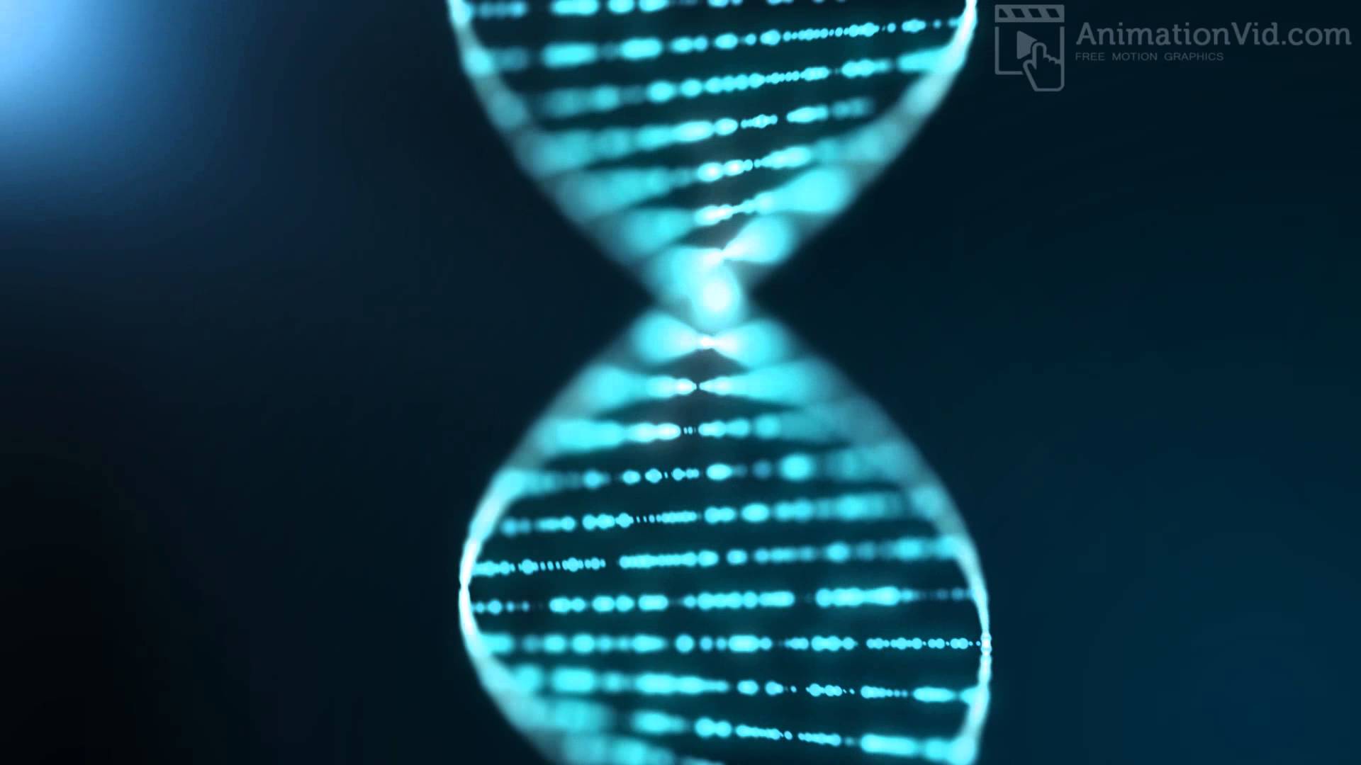 Blue DNA Sequence Background Animation
