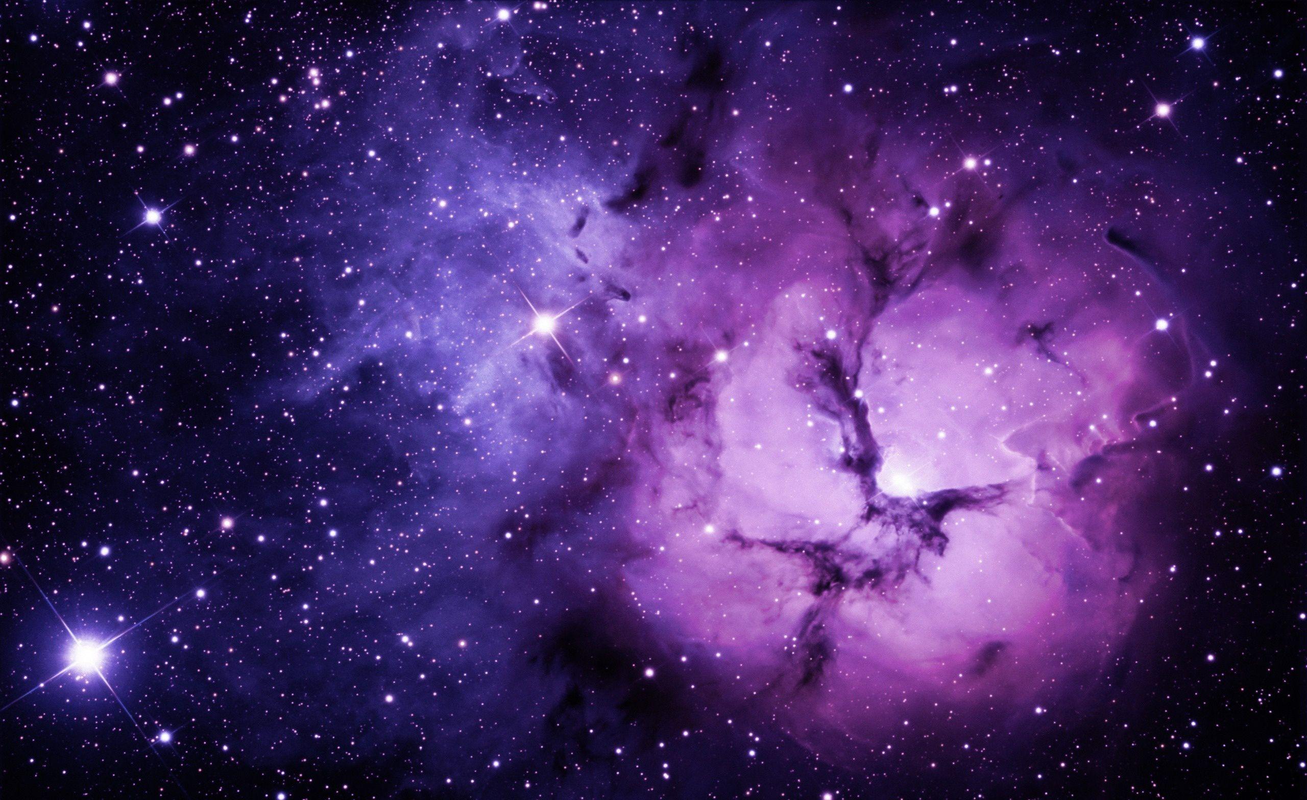 Purple Galaxy Image Wallpaper