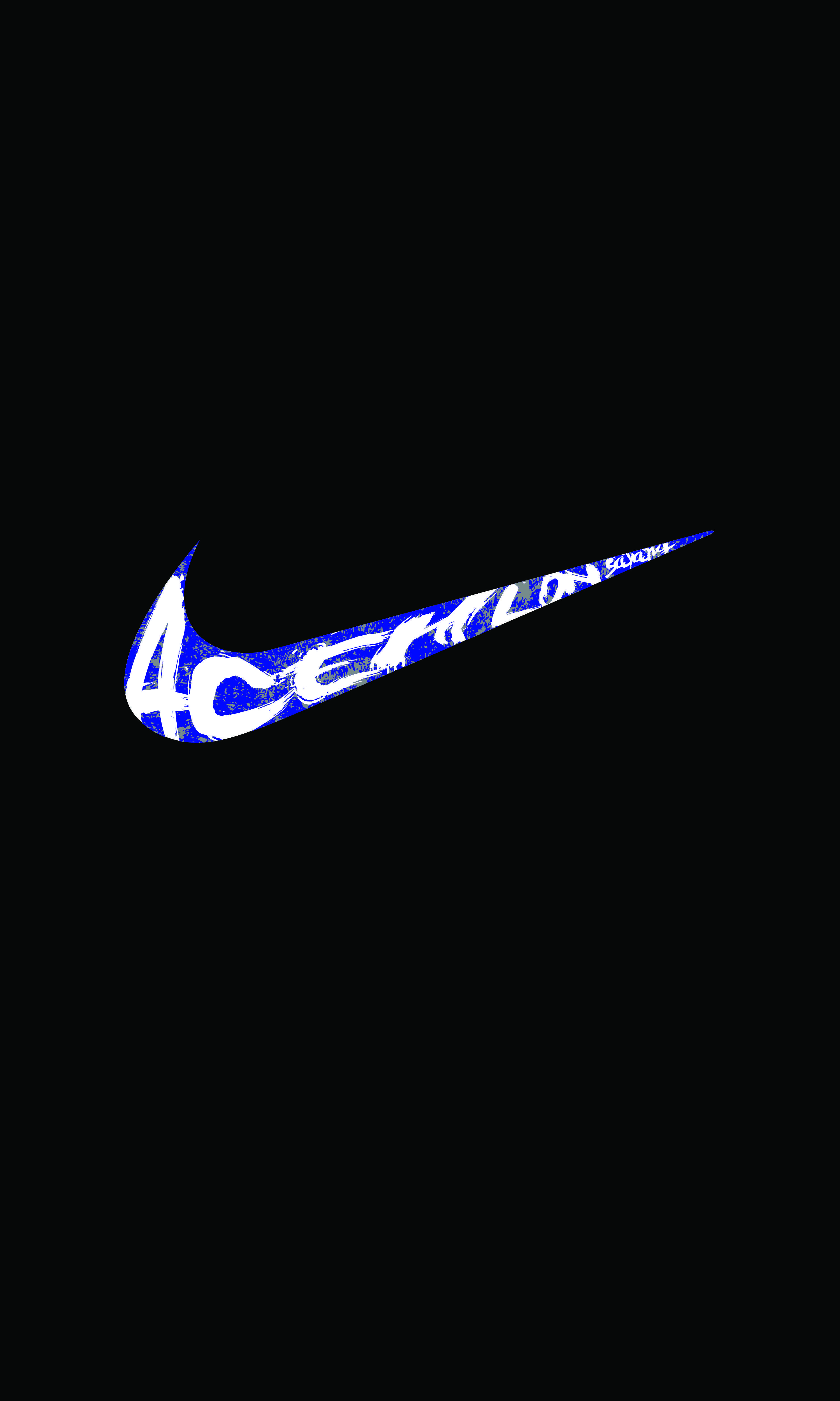 Nike blue grey typography wallpaper. Wallpaper Smartphone