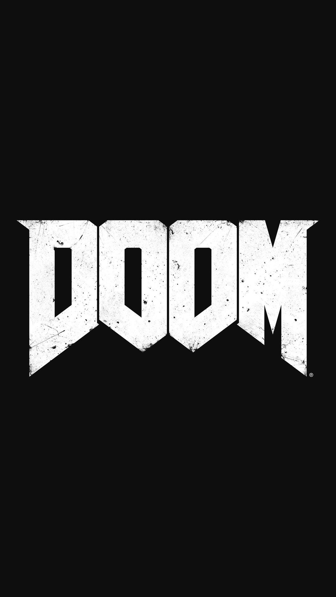 DOOM Logo Shooter Game Android Wallpaper free download