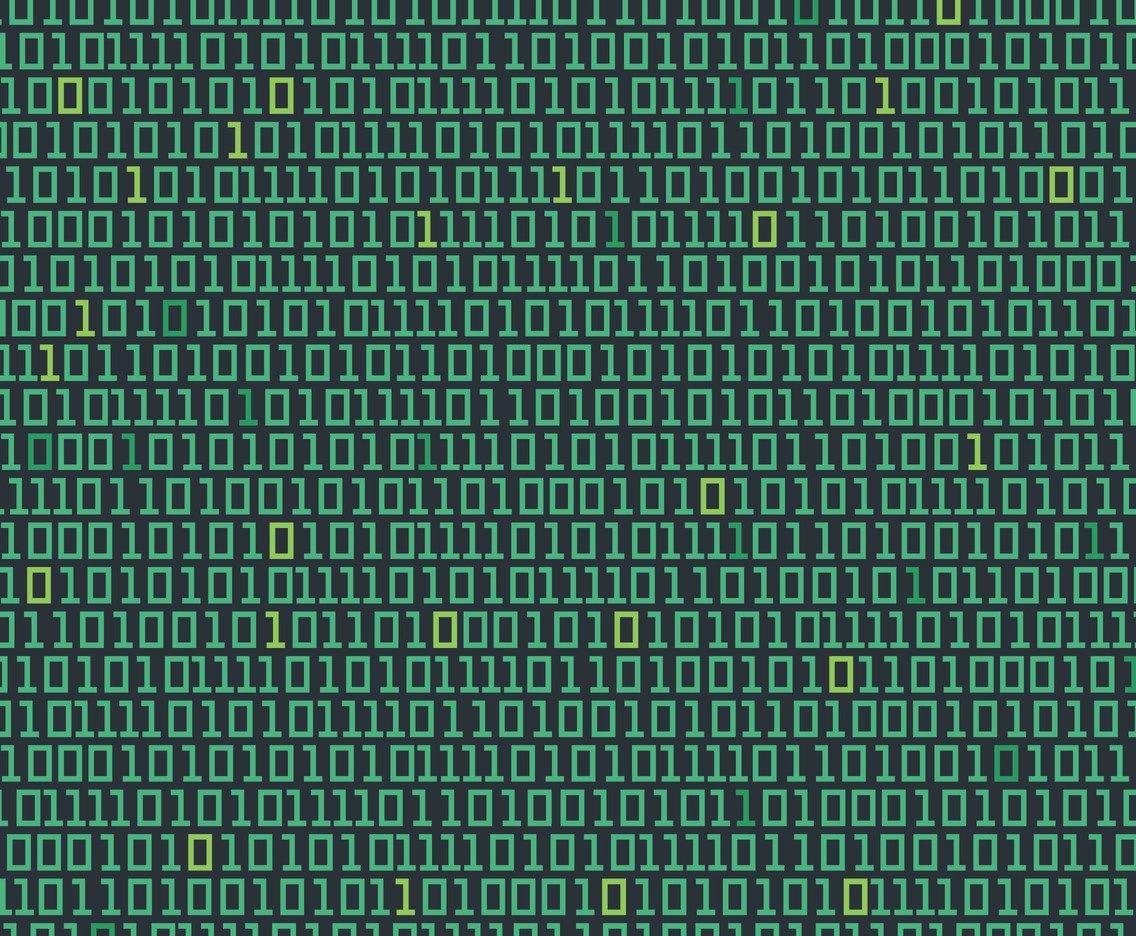 The Matrix Binary Background Vector Art & Graphics