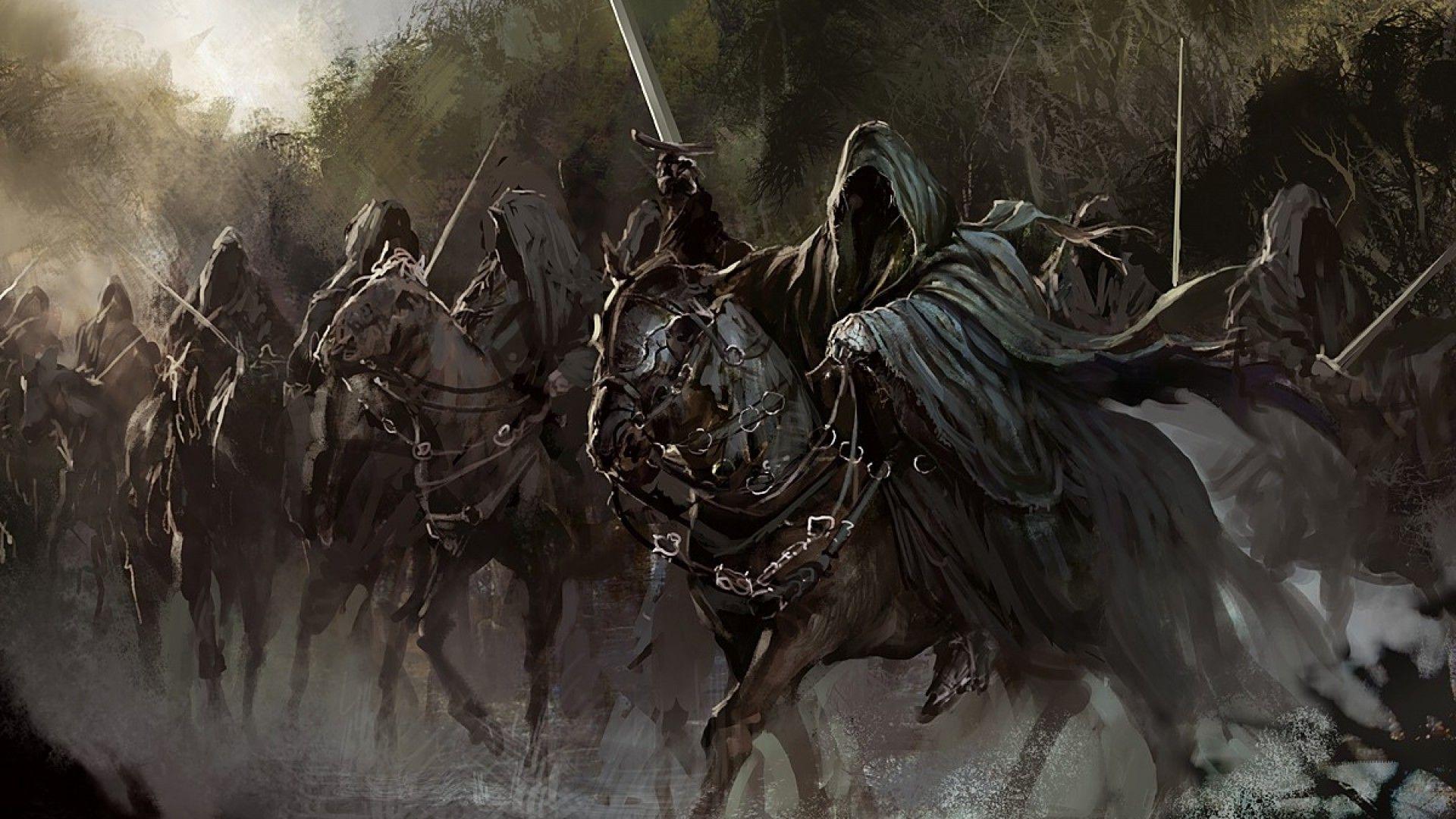 Nazgul Black Rider Ringwraith Art. Tolkien