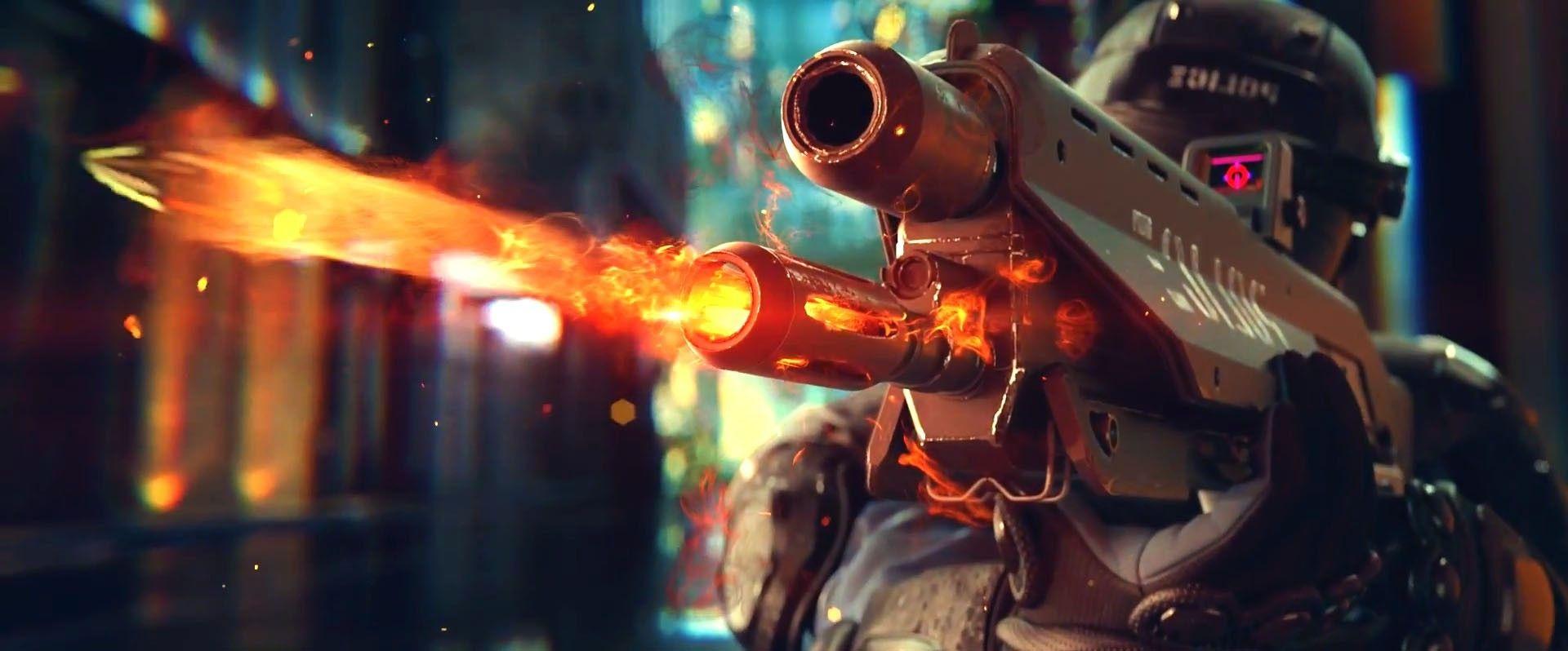 cgi gun cyberpunk 2077 cyberpunk wallpaper and background