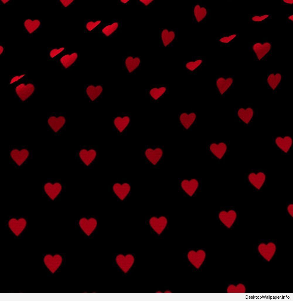 Download Red Outline Black Heart iPhone Wallpaper  Wallpaperscom