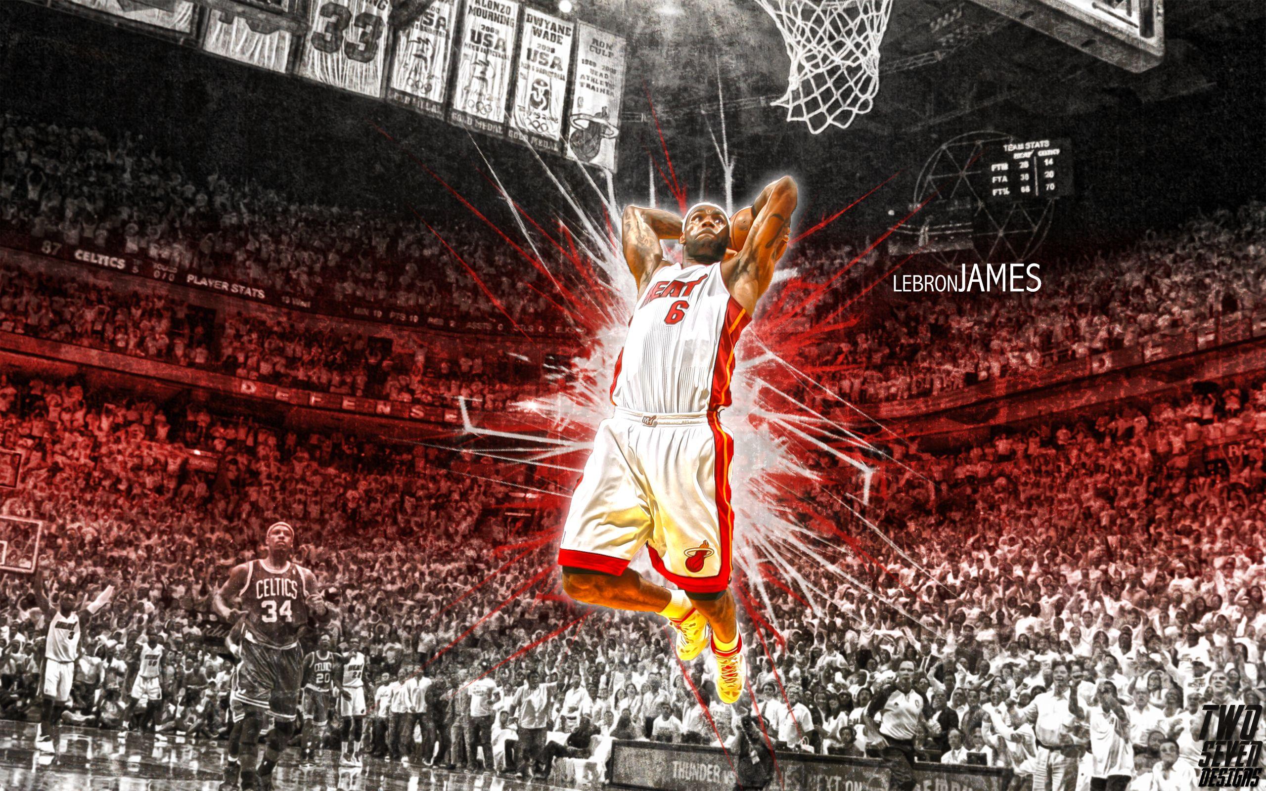 Lebron James Miami Heat For Desktop wallpaper. sports. Wallpaper