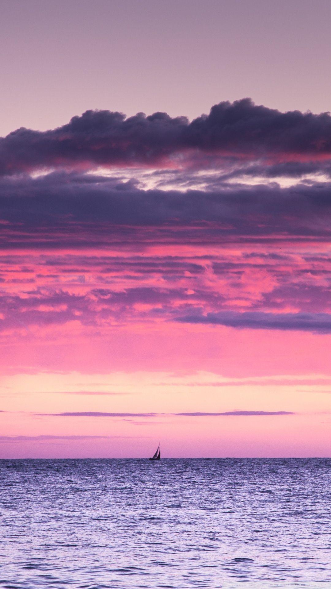 Mediterranean Sea, Pink Sunset ❤ 4K HD Desktop Wallpaper for 4K