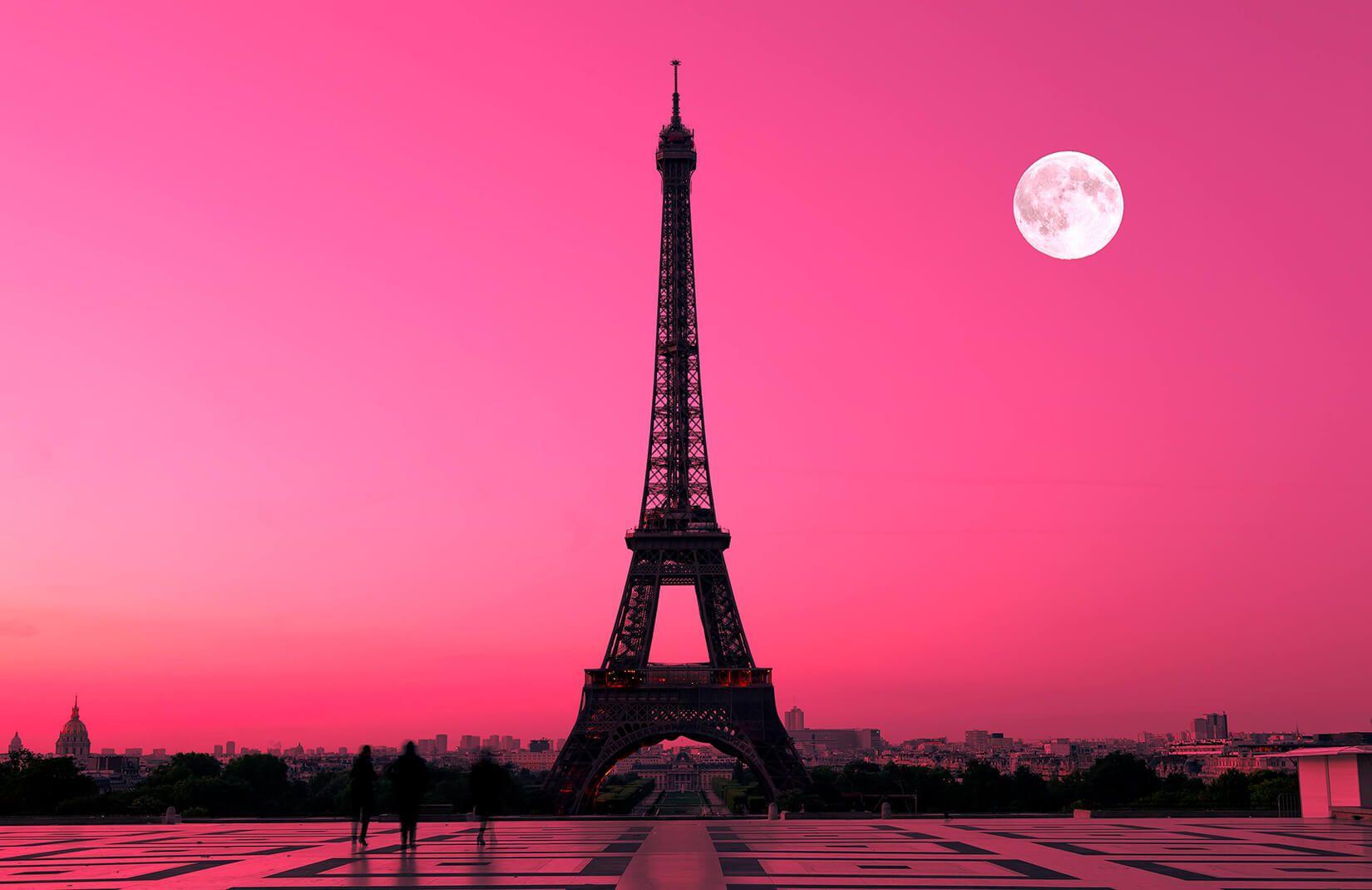 Pink Paris Wallpaper. Pink Sunset Wallpaper