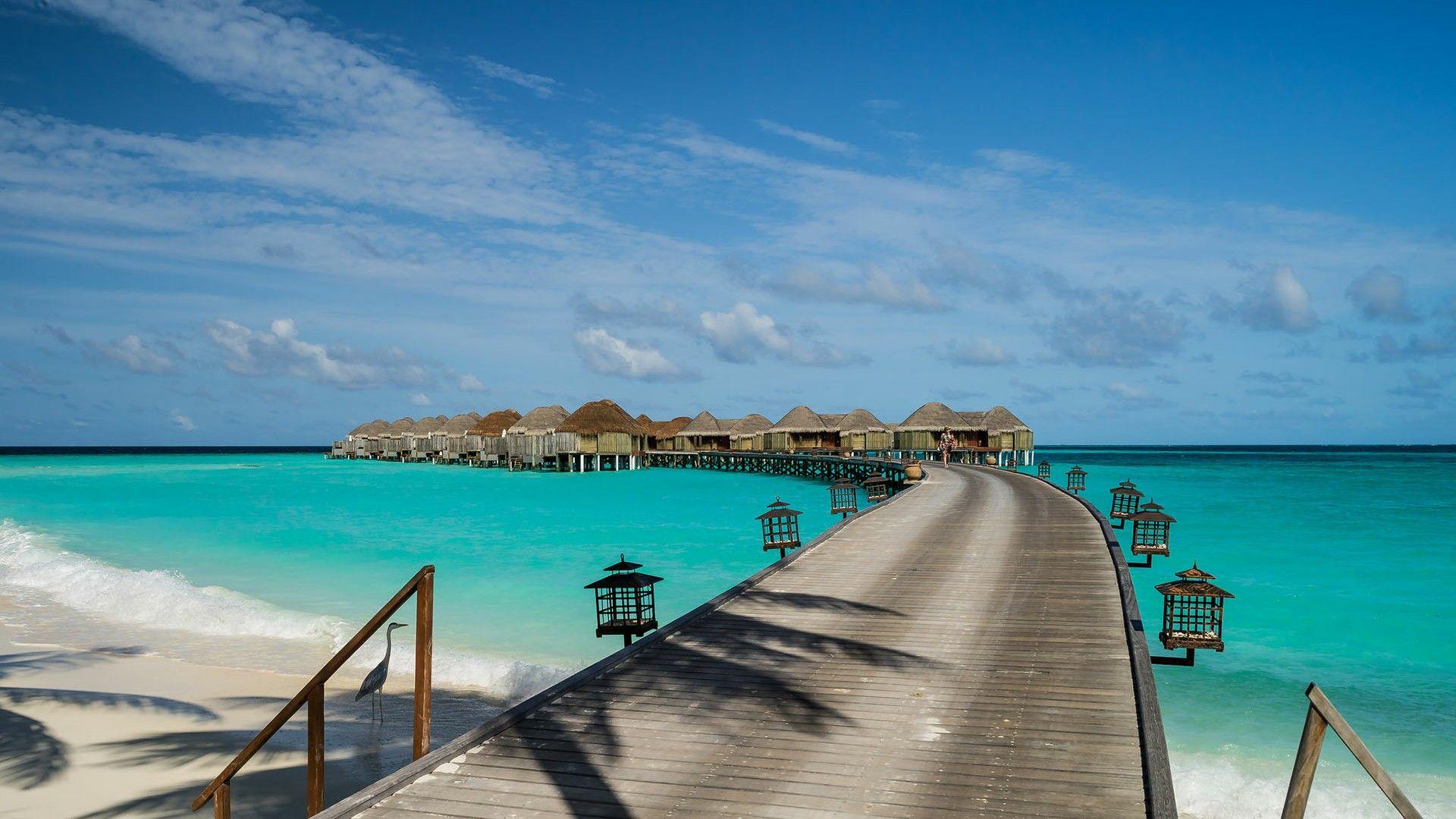 Overwater Bungalows In The Maldives Wallpaper. Wallpaper Studio 10
