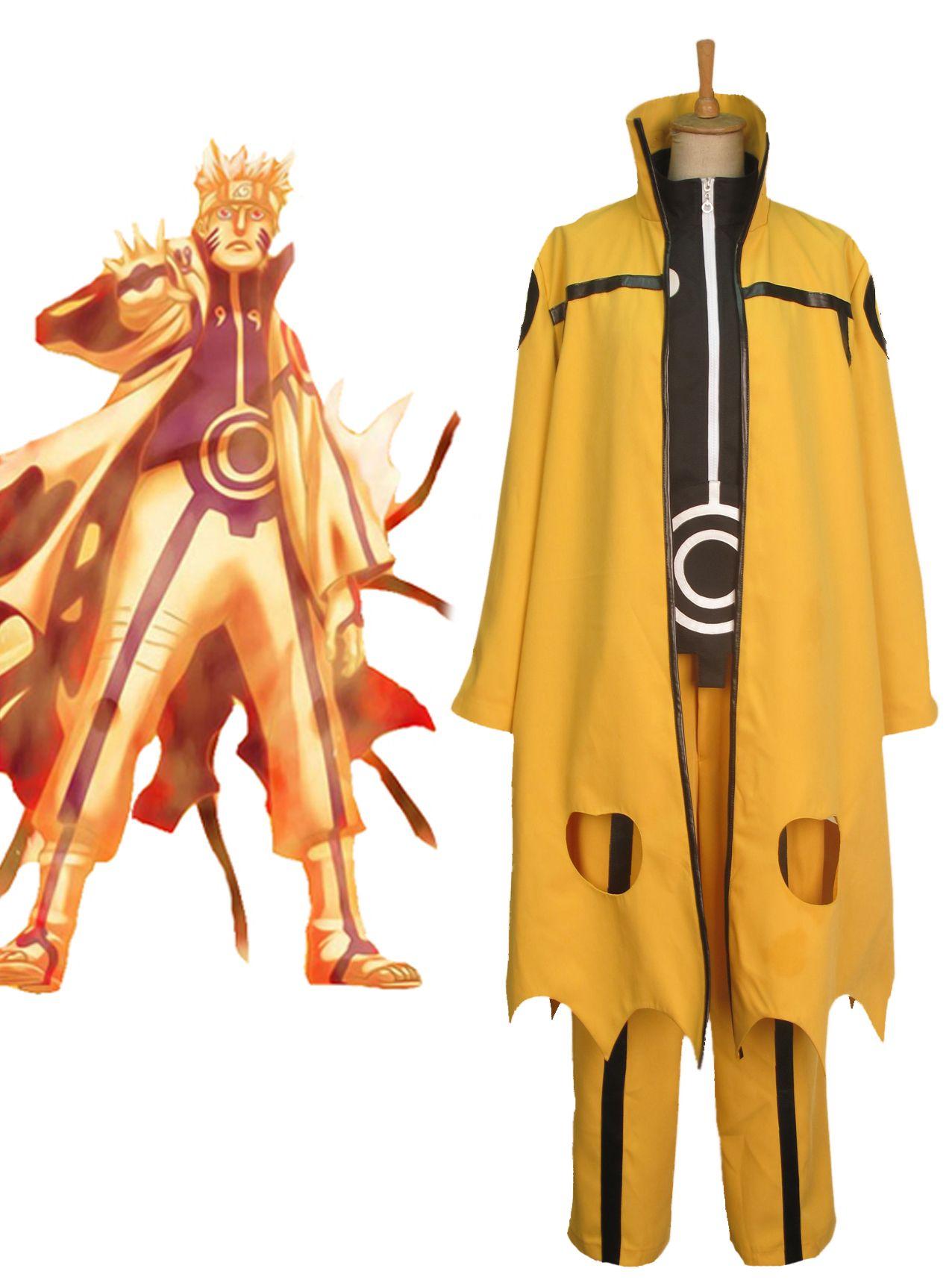 Naruto Uzumaki Naruto Nine Tails Bijuu Mode Cosplay Costume