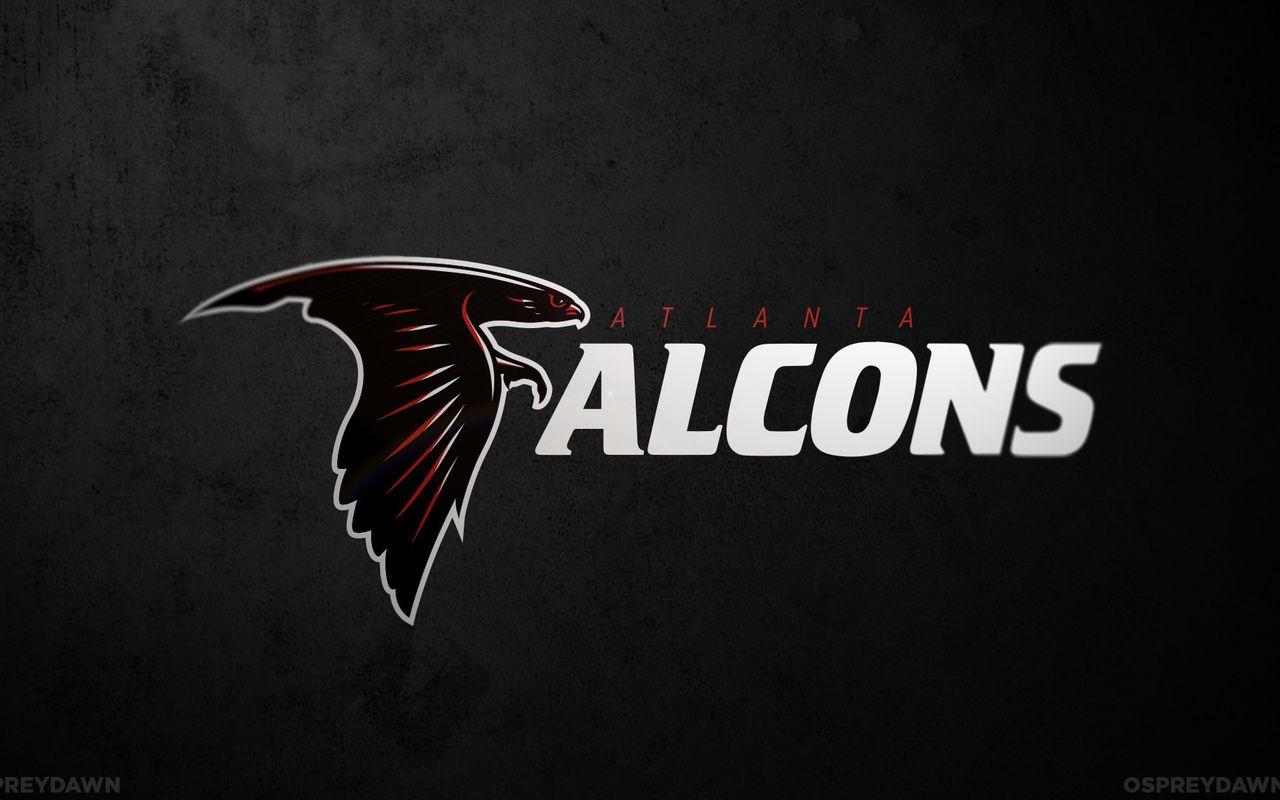 Atlanta Falcons Logo Background, Atlanta Falcons, American