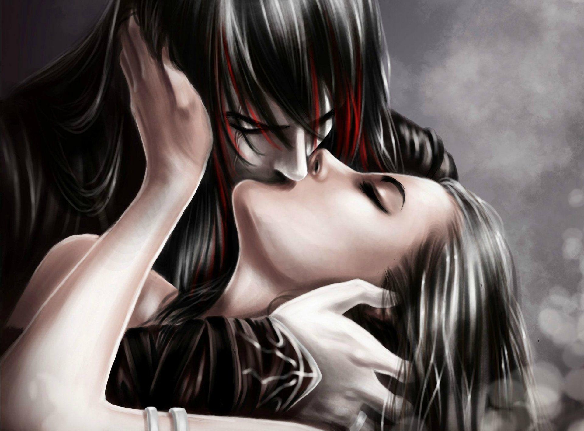 guy girl kiss love passion HD wallpaper