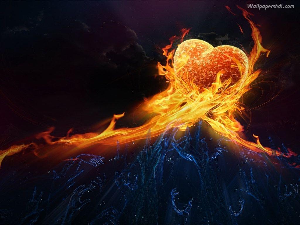 My heart is a furnace of burning passion