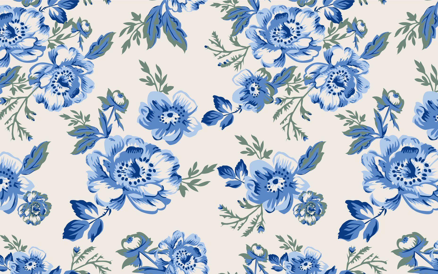 Vintage Floral Desktop Background