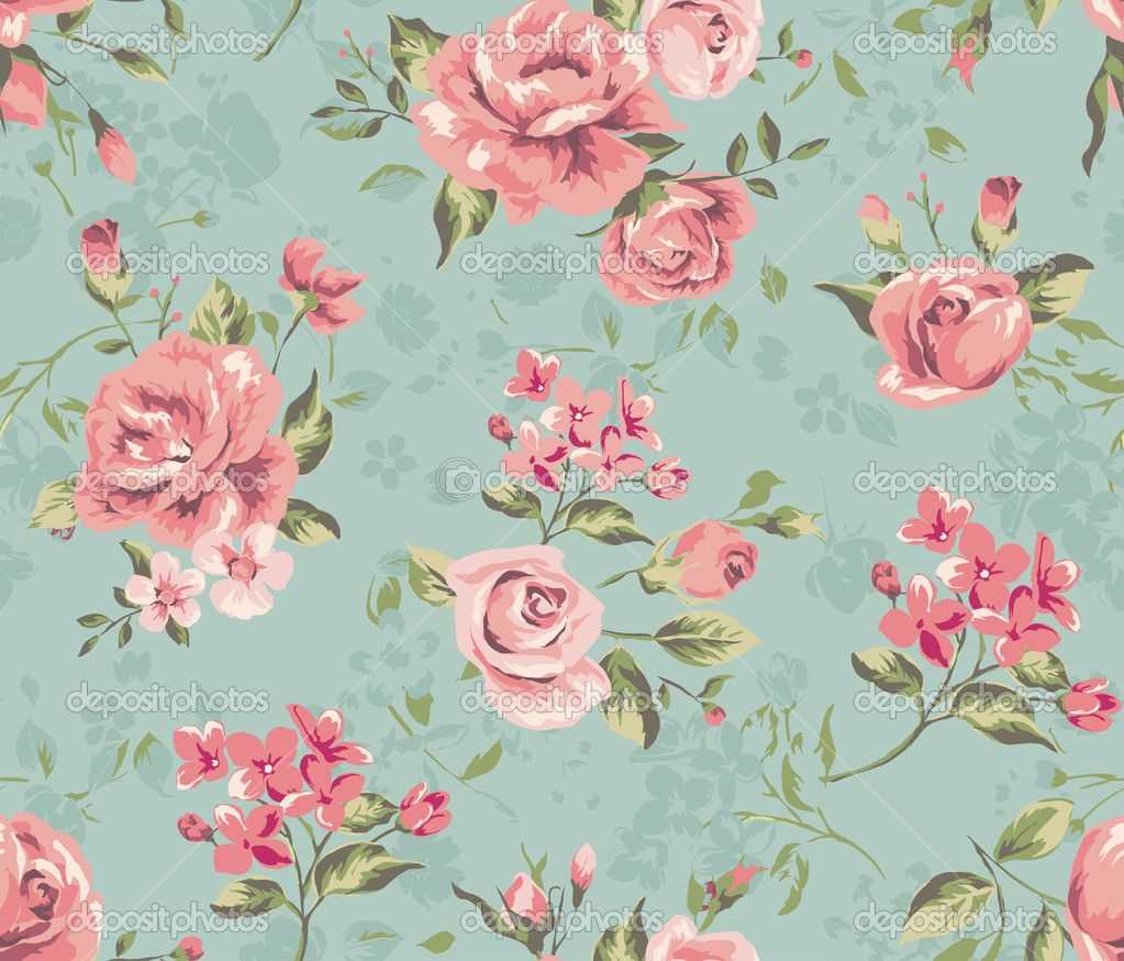 Vintage Flower Wallpaper HD Pics Background Classic Seamless