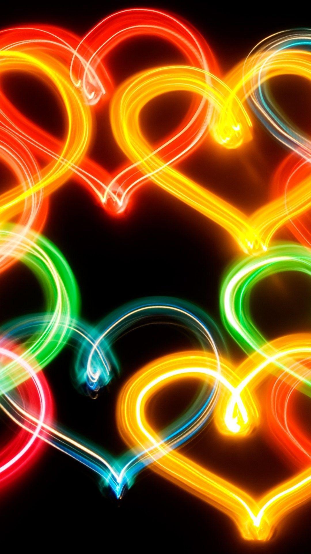 Neon Heart iPhone 6 Plus Wallpaper 13319 iPhone 6 Plus