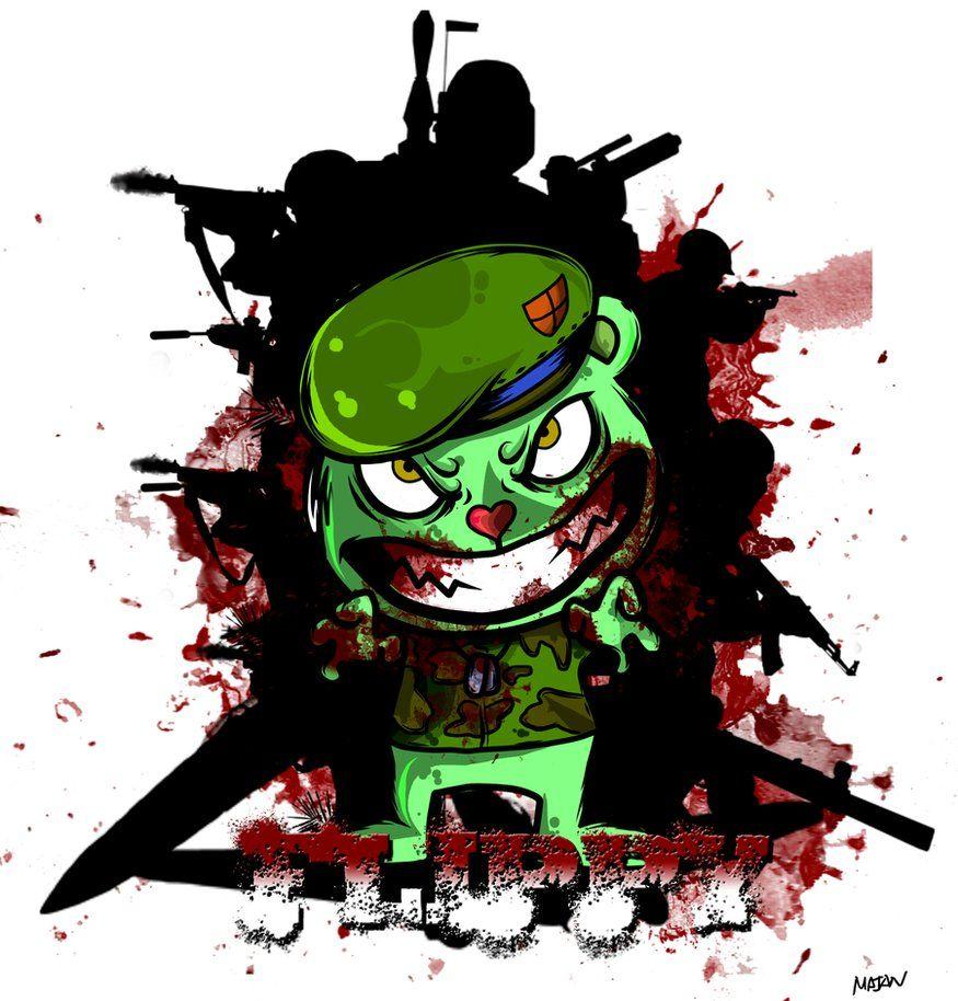 Evil Flippy wallpaper  by catkitte on DeviantArt