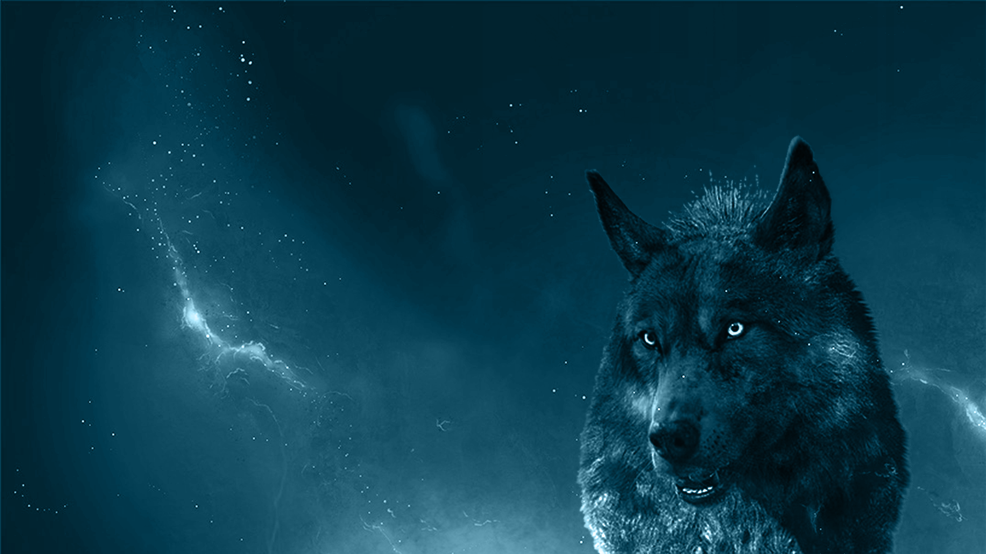 blue wolf wallpaper Collection