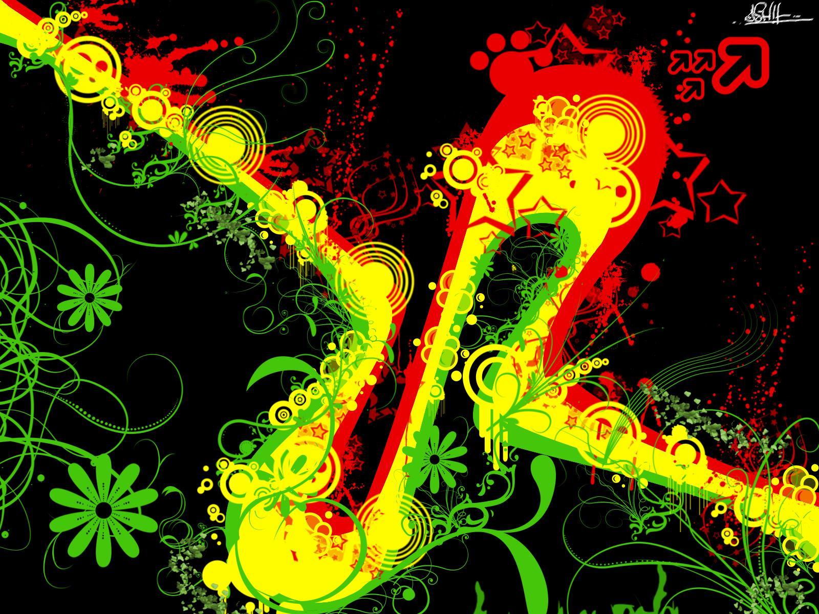 Rasta Colors Background