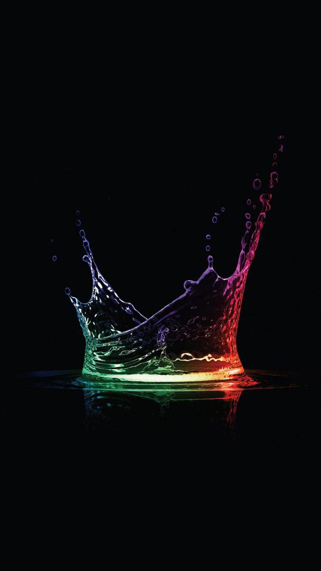 Colored Liquid Splash Android Wallpaper free download