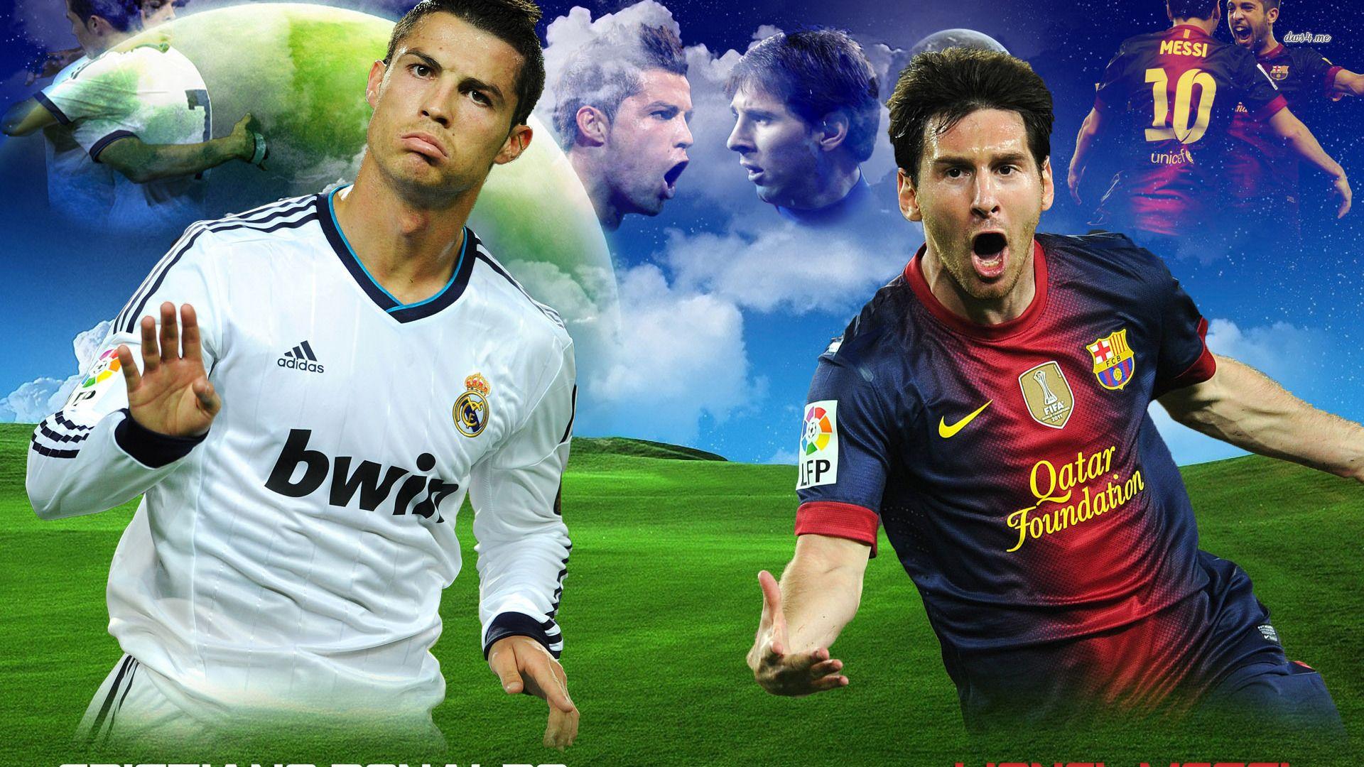 Lionel Messi vs Cristiano Ronaldo wallpaper wallpaper