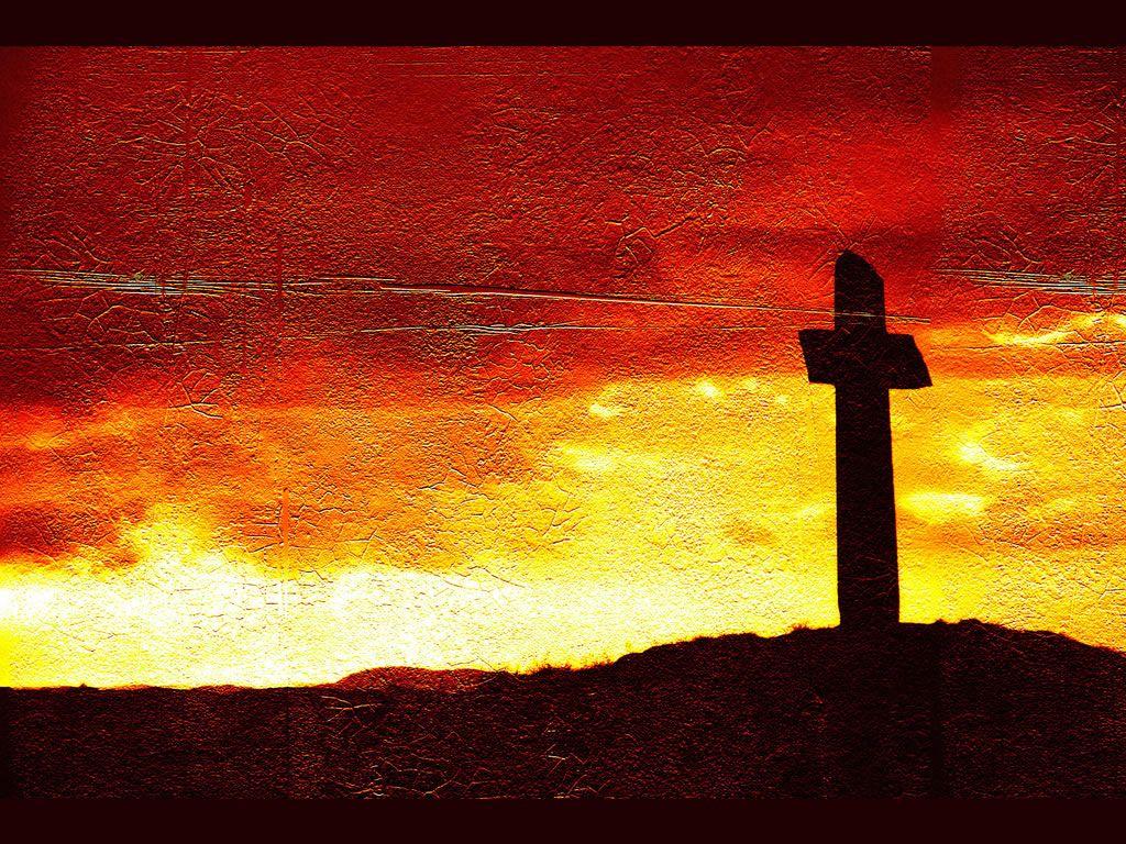 Cross and Red Sky Wallpaper Wallpaper and Background